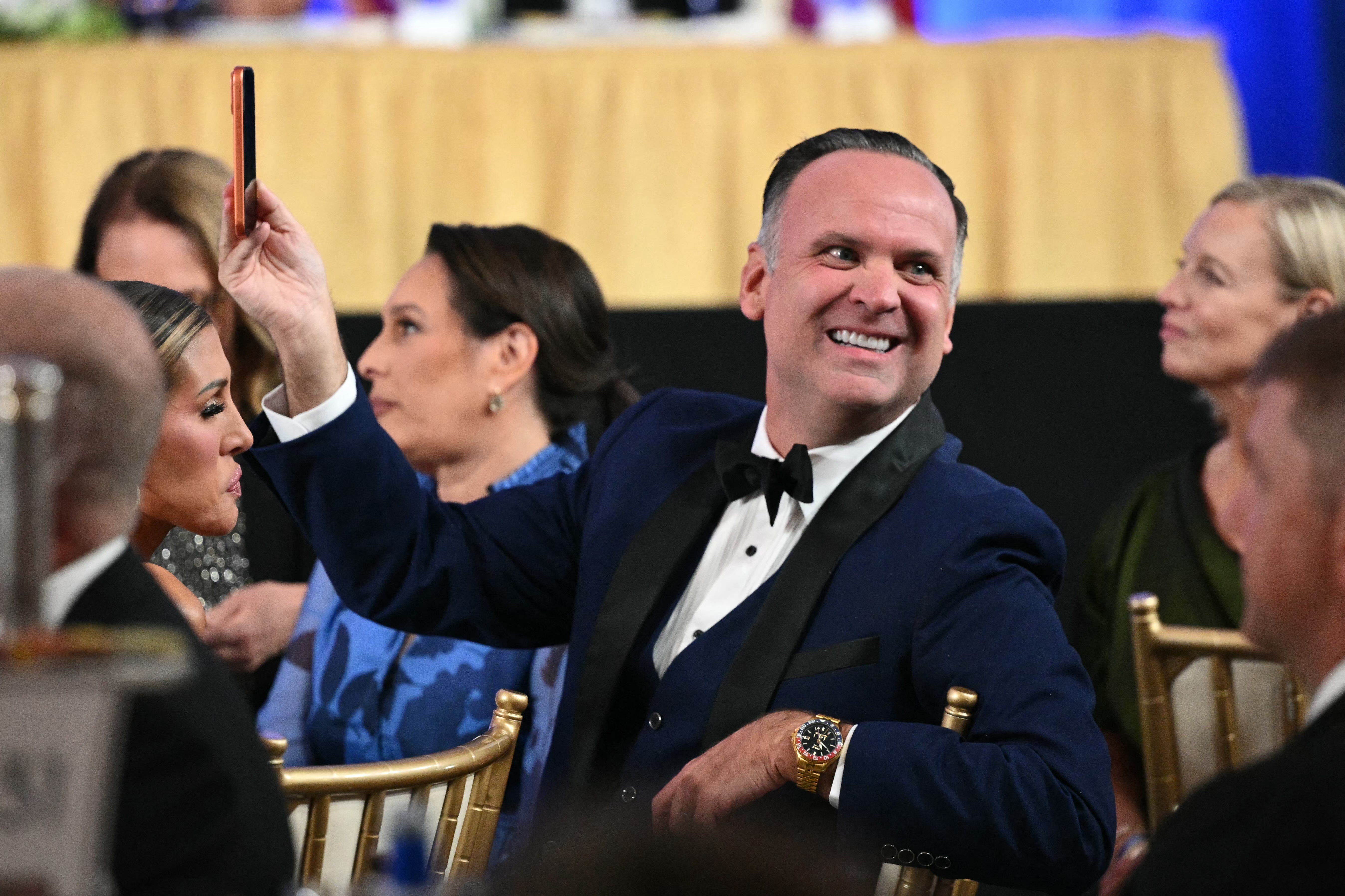 Dan Scavino, the deputy White House chief of staff, is also named in the lawsuit as one of the president’s top aides who help him post on Truth Social (AFP/Getty)