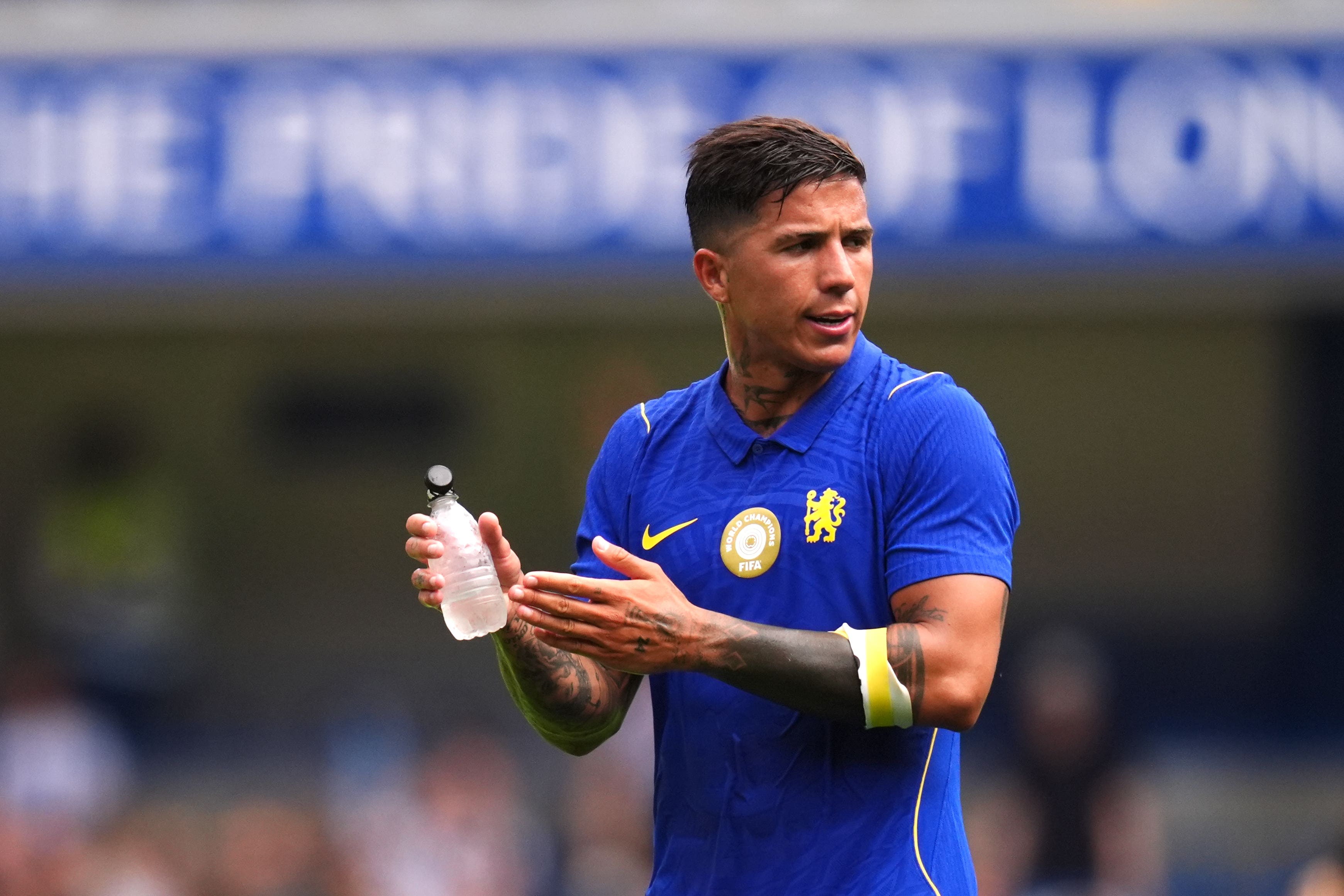 Enzo Fernandez looks set to join Manchester City from Chelsea (John Walton/PA). (PA Wire)
