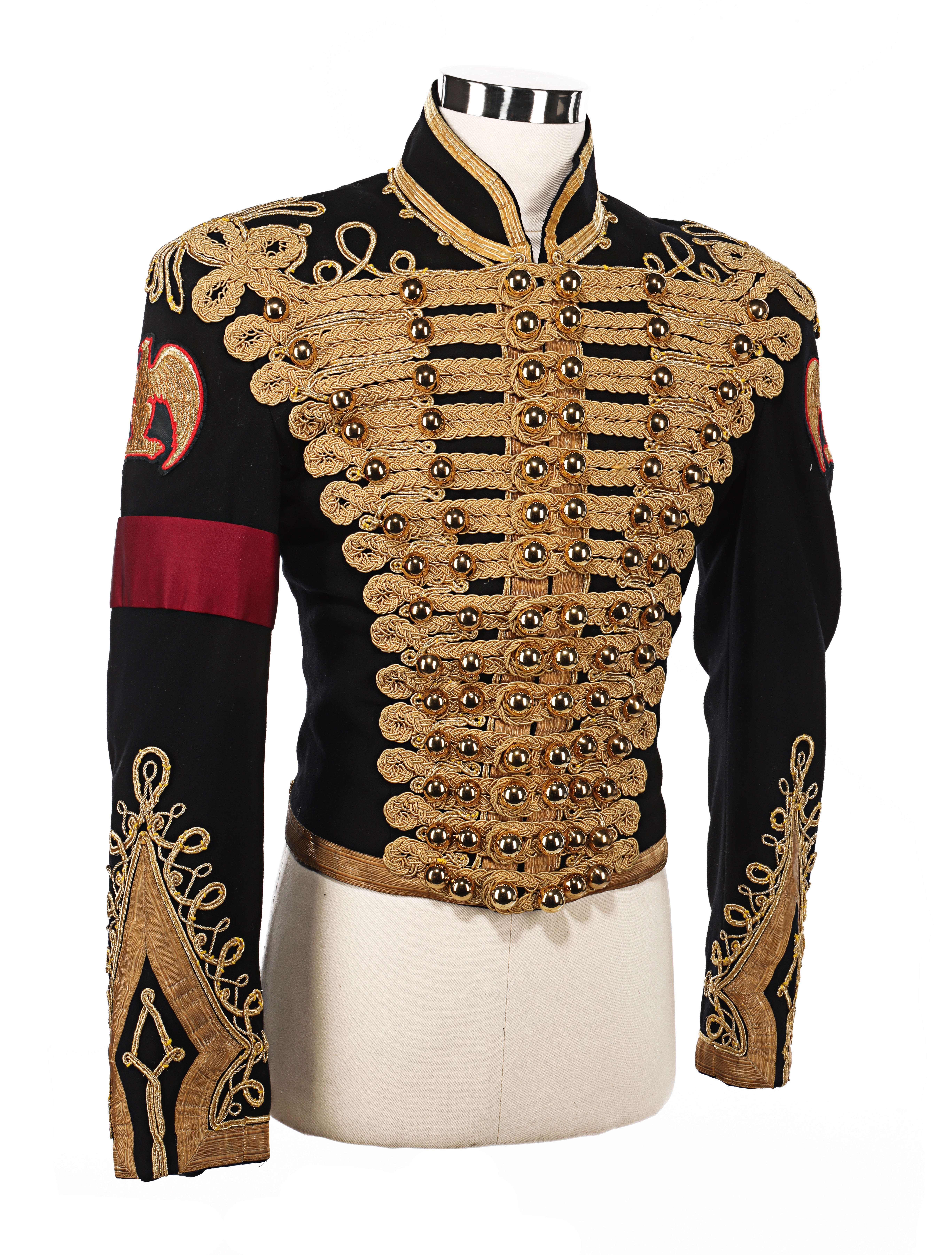 Michael Jackson’s jacket features 24-carat gold braiding (Propstore/PA) (PA Media)