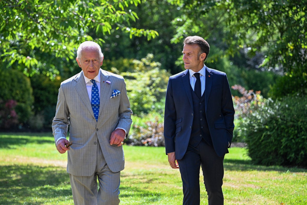 King and Macron unite for historic Bayeux Tapestry viewing in London