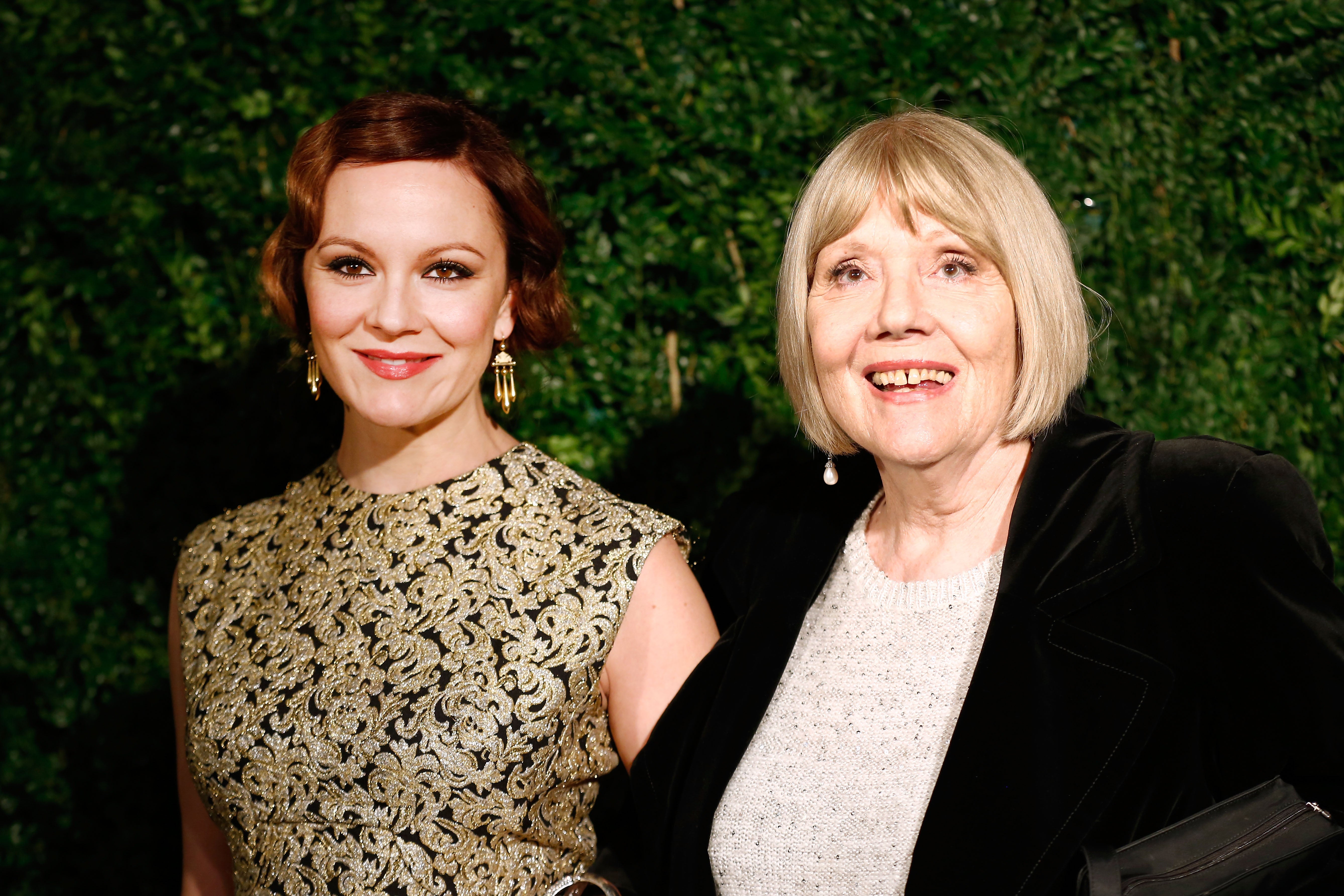 Stirling (left) with her mother Diana Rigg