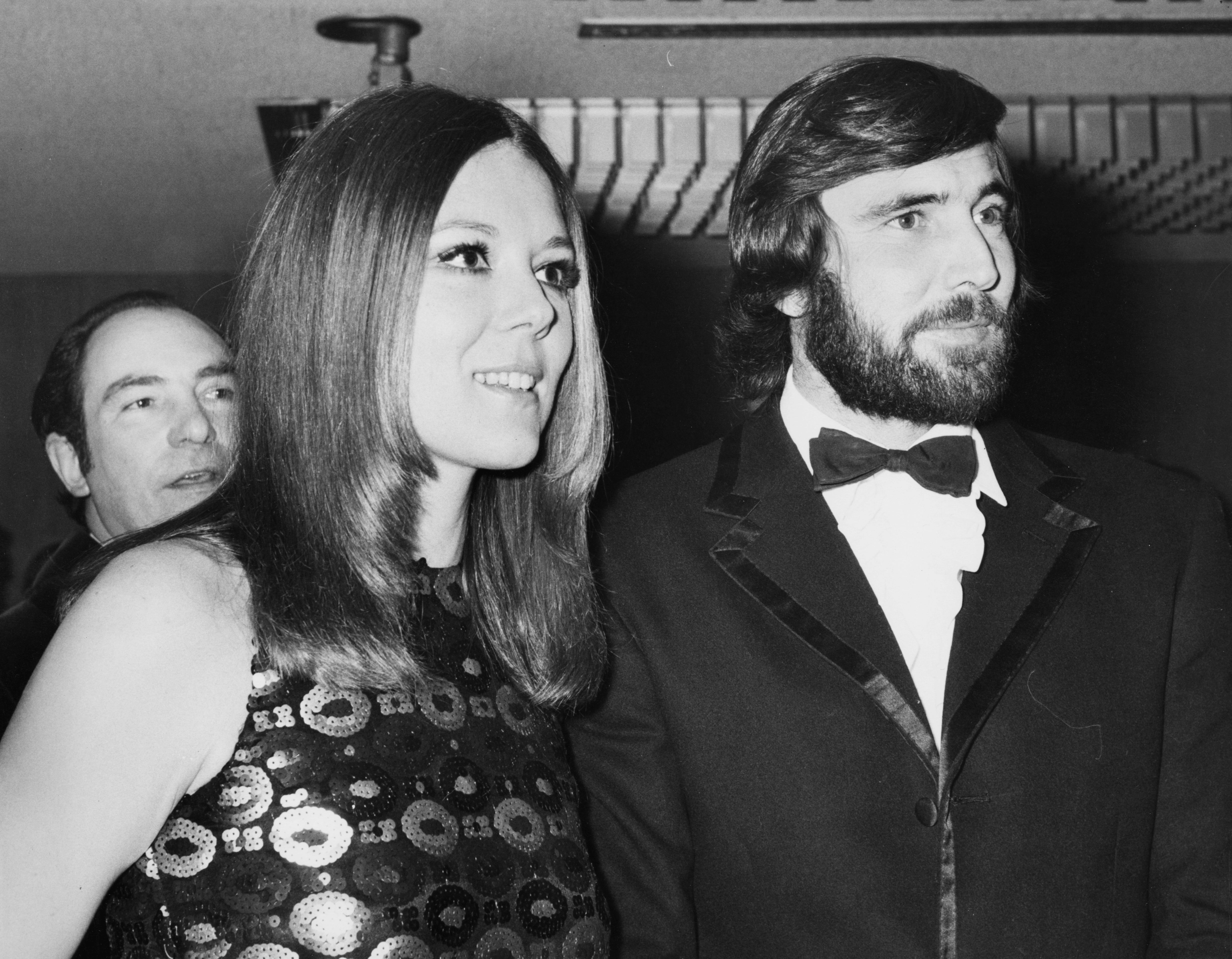 Rigg with her Bond co-star George Lazenby in 1969
