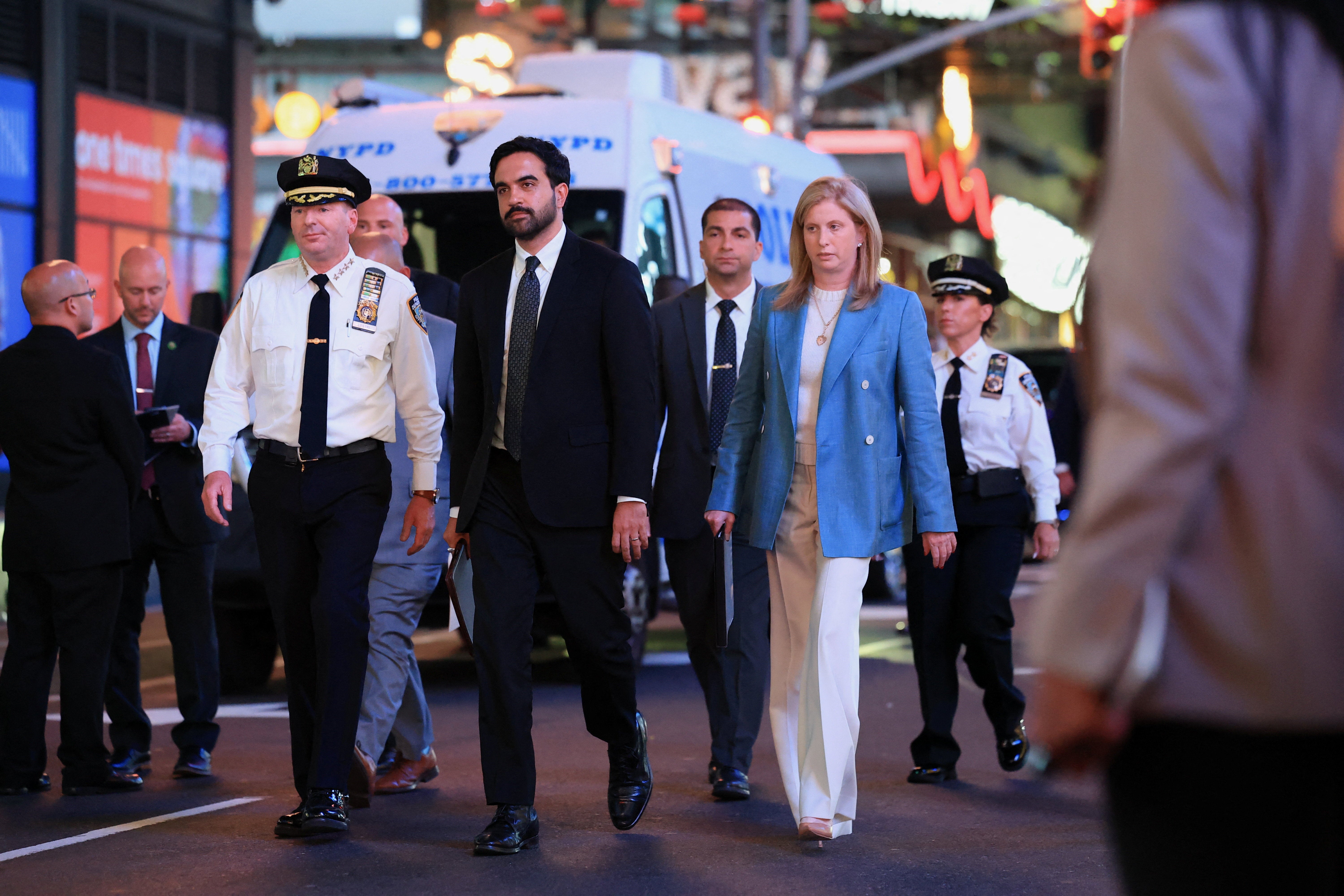 NYPD Commissioner Jessica Tisch confirmed that police shot the attacker, now identified as Pamela Cisneros, dead
