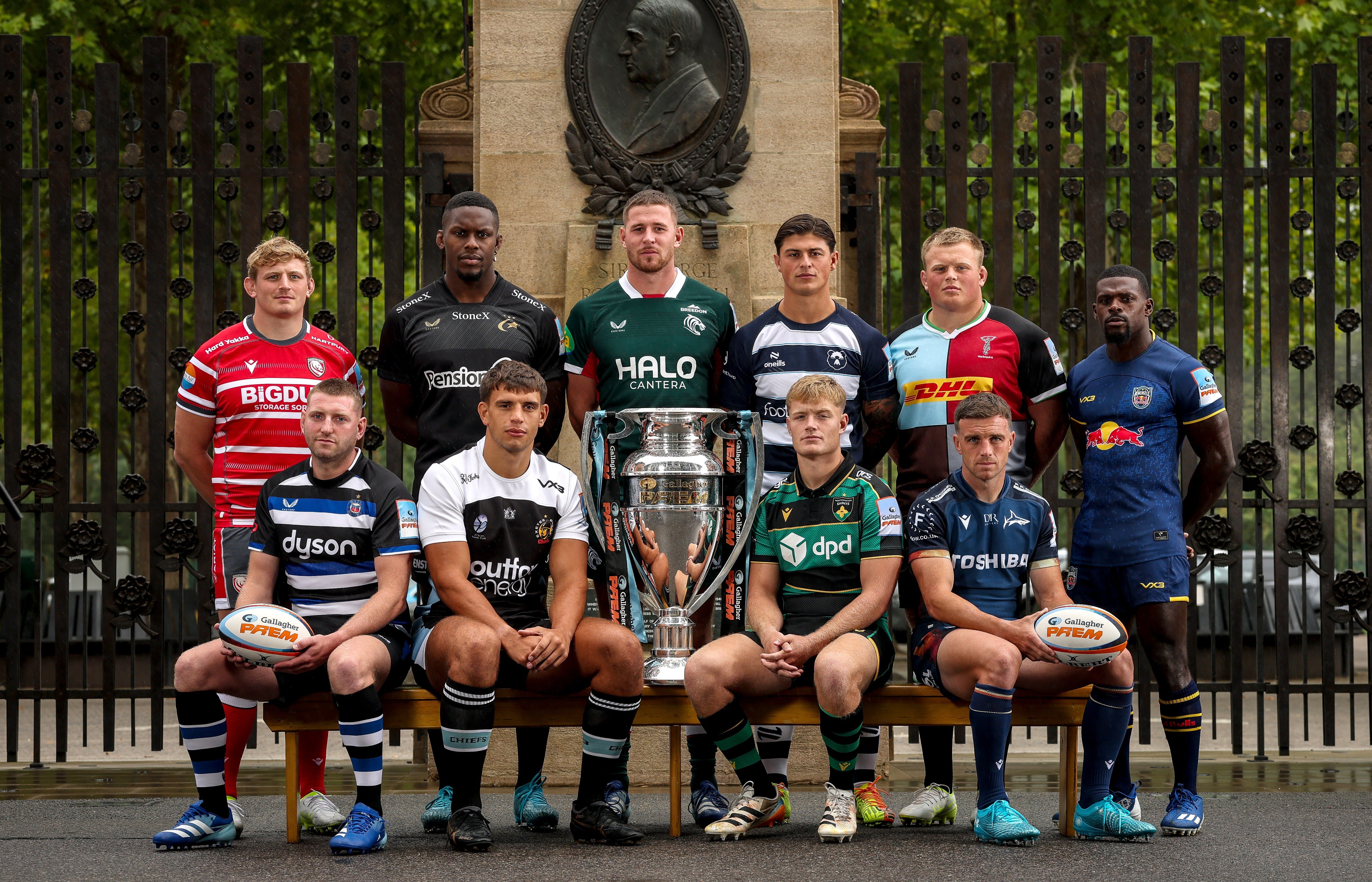 Maro Itoje (back row, second from left) is ready to return for Saracens
