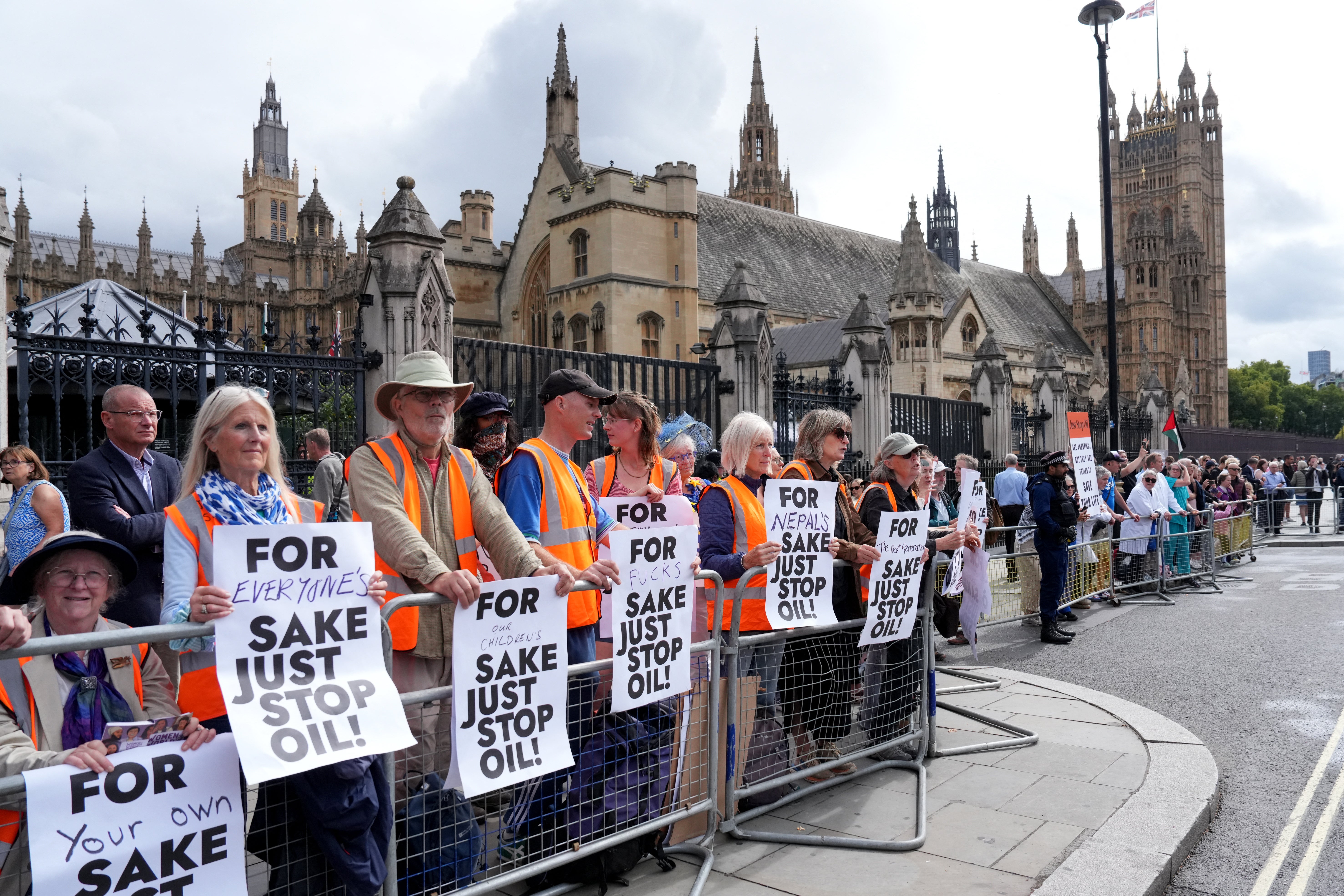 The demonstrators sent a clear message to Andy Burnham (AFP/Getty)