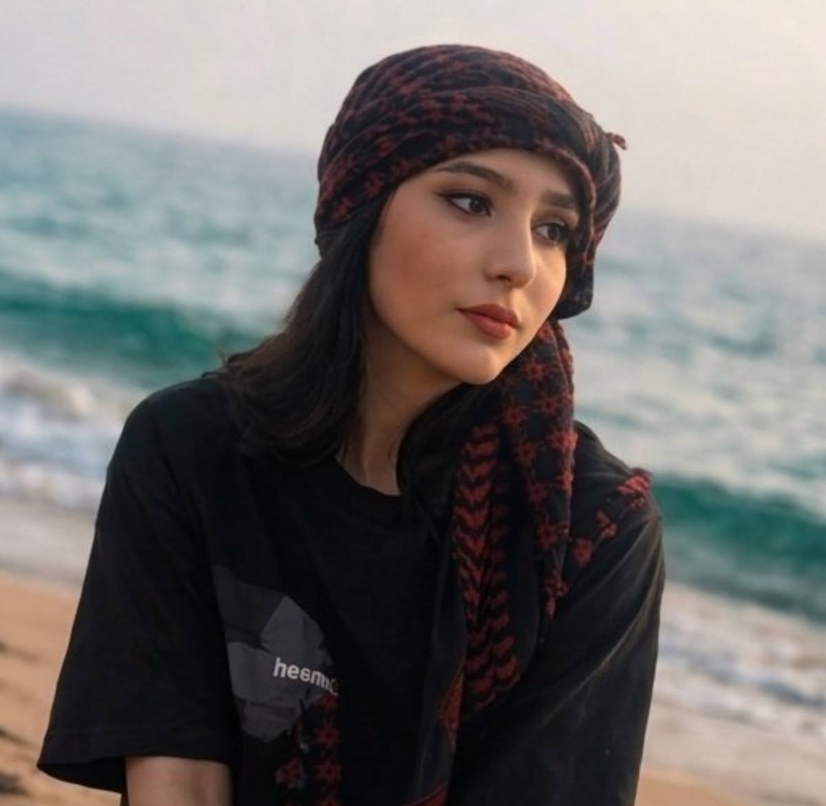 Najmeh Amini, 23, was arrested after she posted about the protests on her personal Instagram account