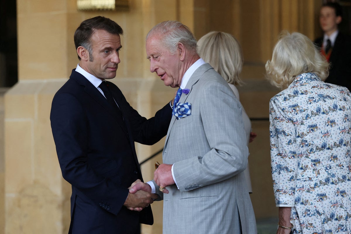 Watch live: King and Queen view Bayeux Tapestry with Macron and Burnham
