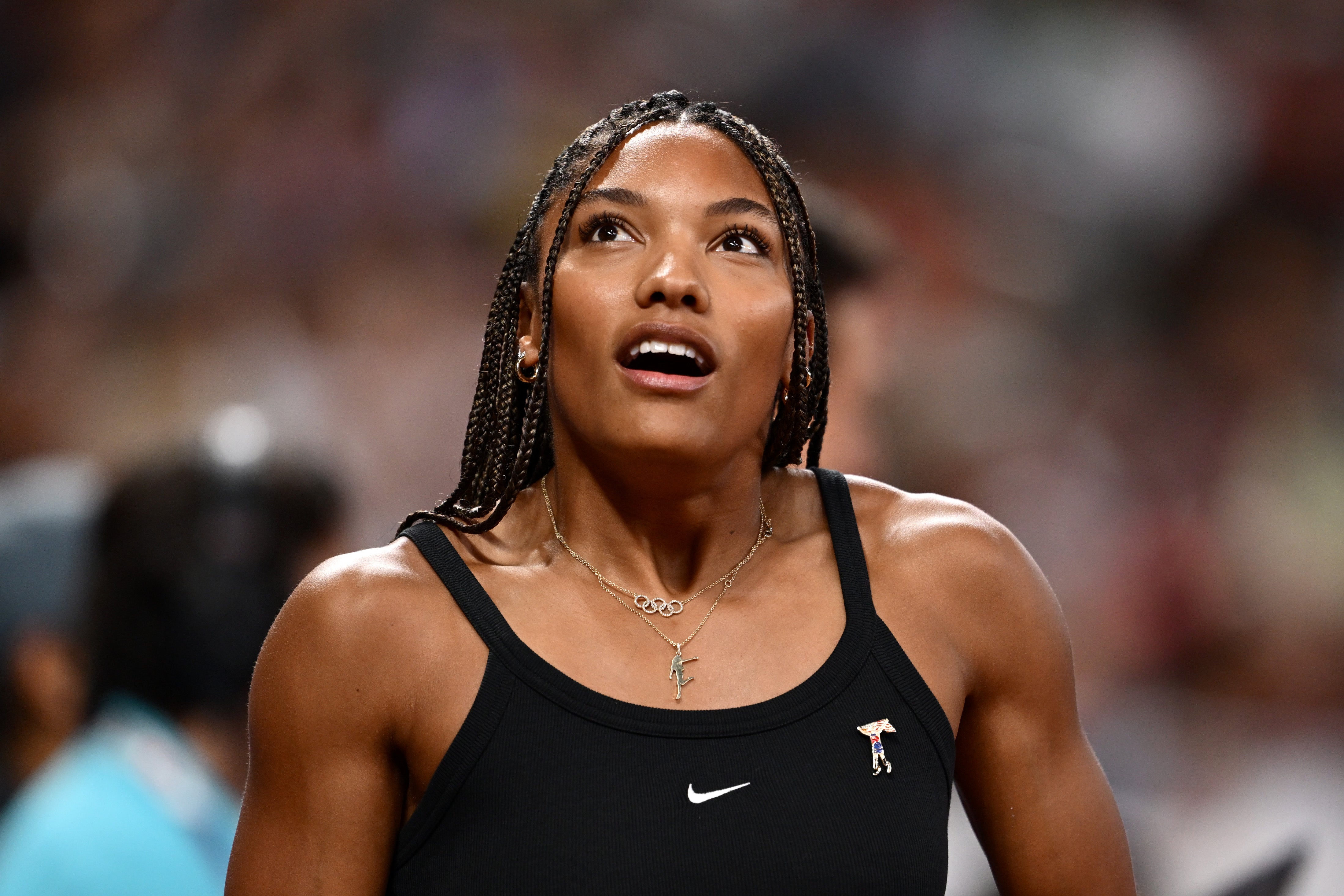 Olympic long jump champion Tara Davis-Woodhall &lsquo;blessed to be alive&rsquo; after &lsquo;very scary&rsquo; car crash