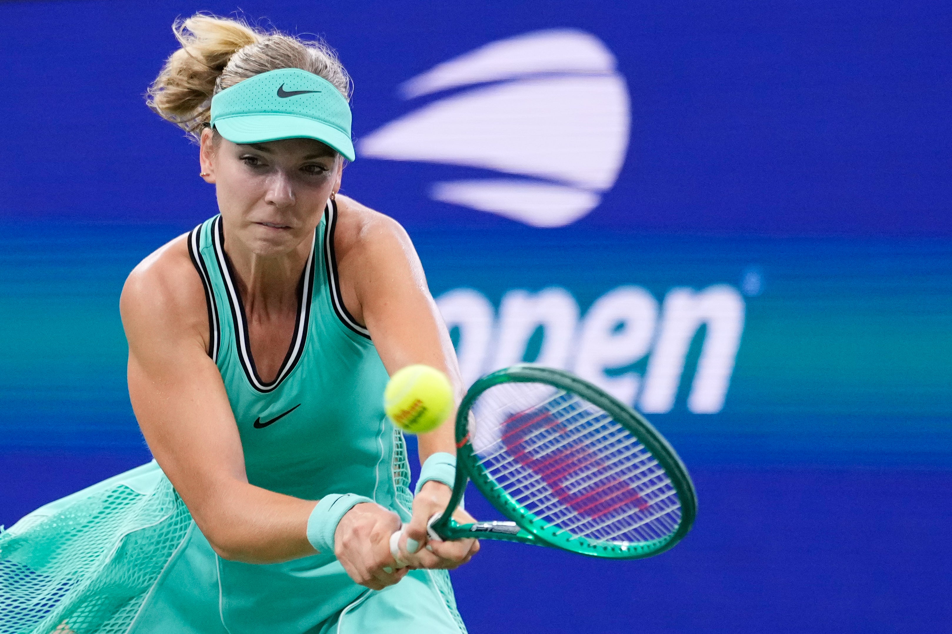 Katie Boulter was well beaten in New York (Yuki Iwamura/AP)