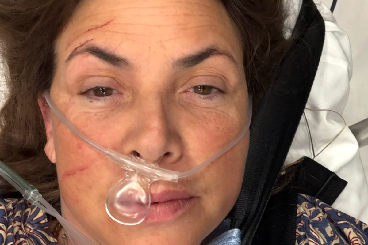 Kirstie Allsopp airlifted to hospital after horror fall on Devon beach during birthday celebrations Kirstie Allsopp airlifted to hospital after horror fall on Devon beach during birthday celebrations