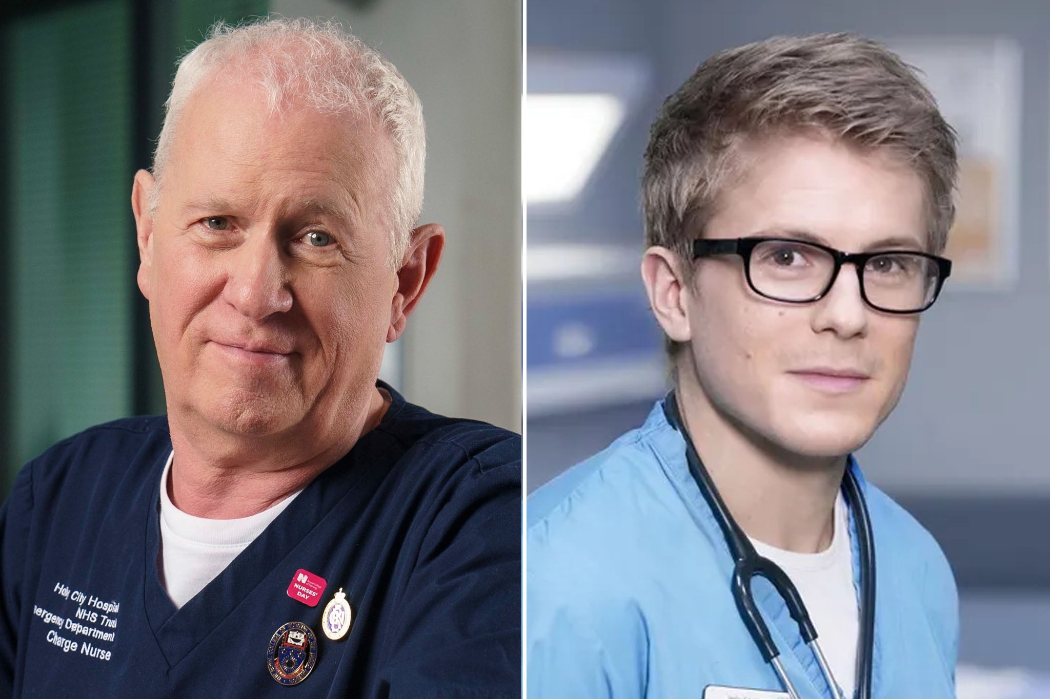 Derek Thompson and George Rainsford are set to return to Casualty