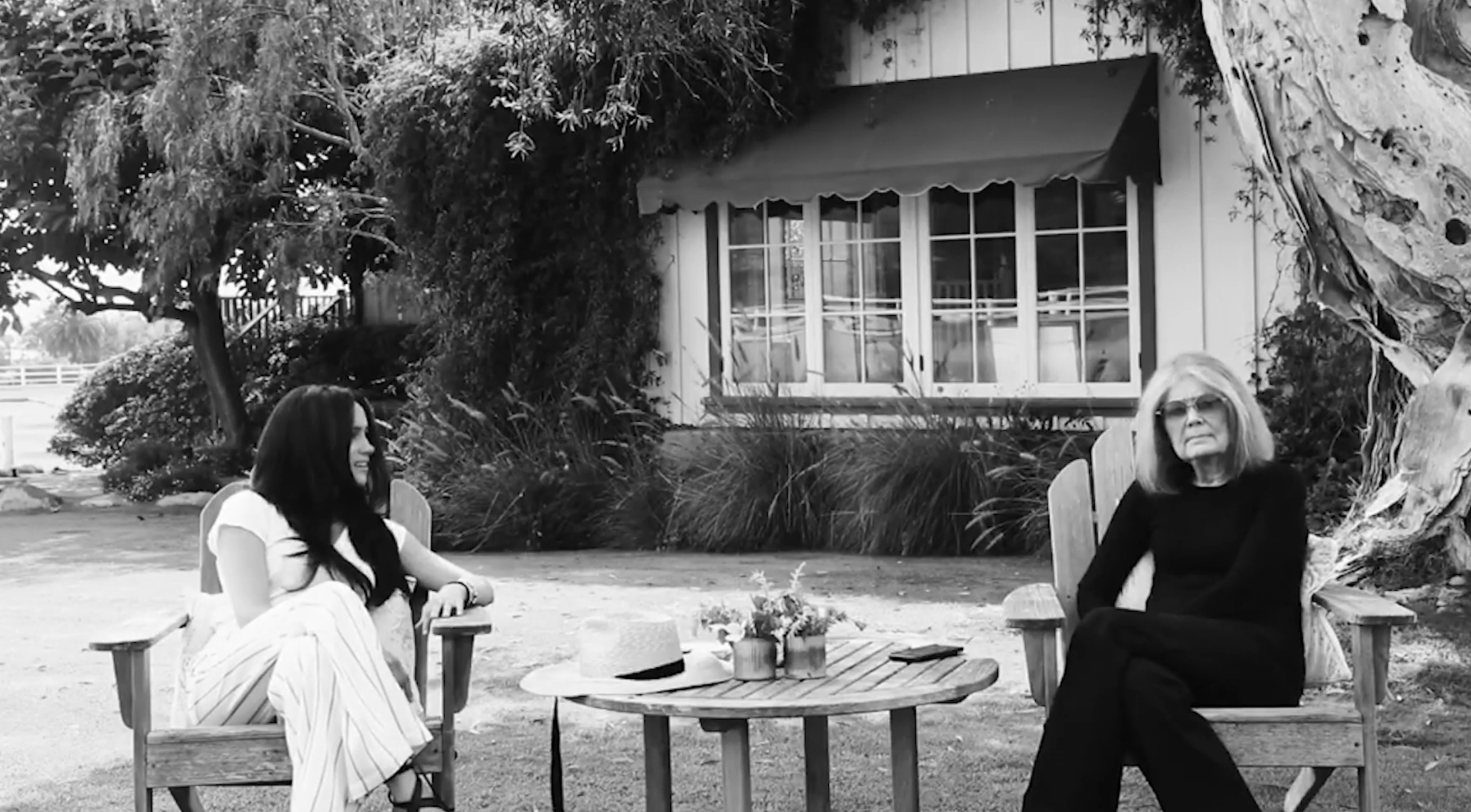 Markle interviewed Steinem while social distancing in 2020