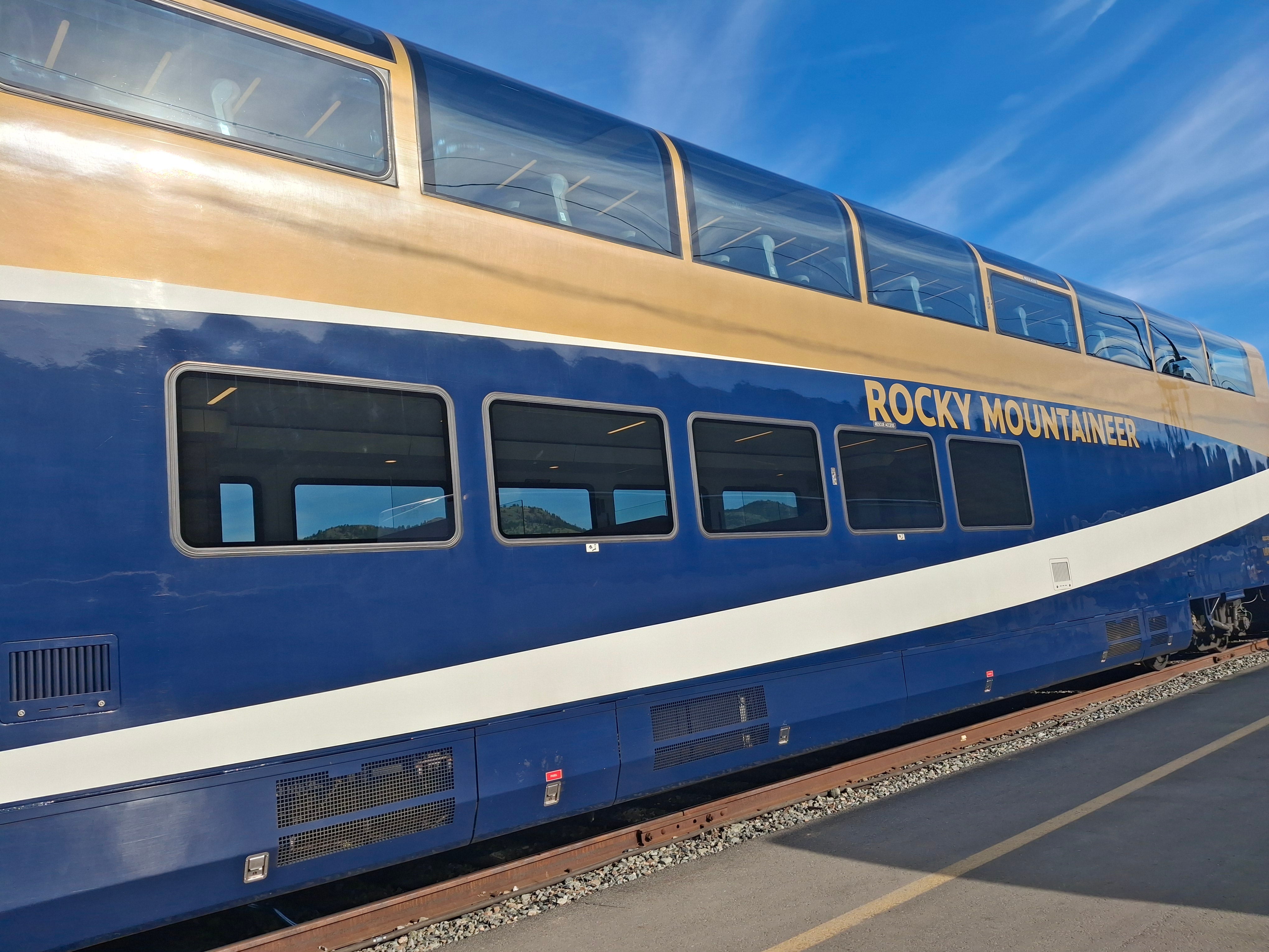 The Rocky Mountaineer Gold Leaf coach offers luxurious service and meals