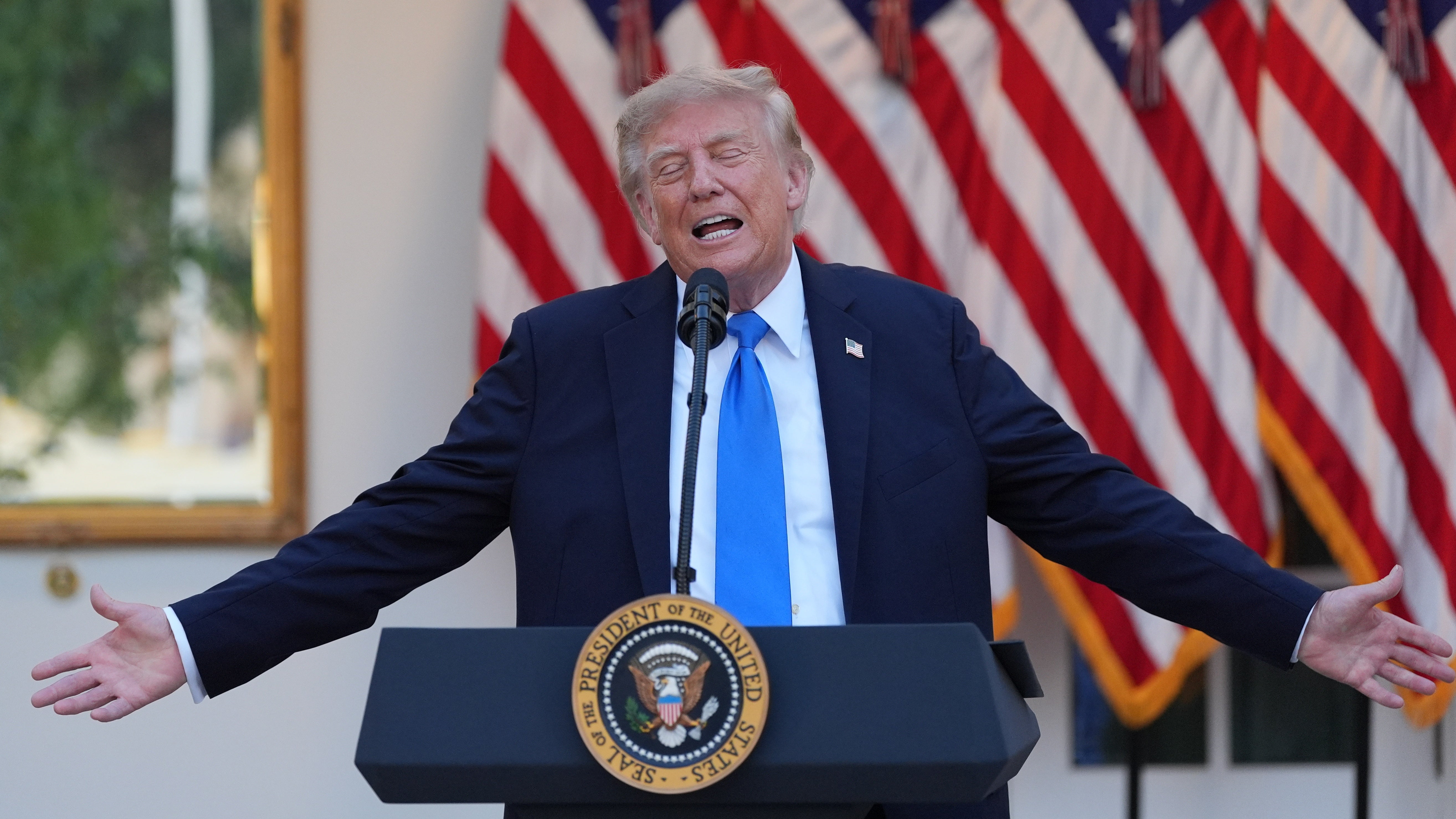 Trump&rsquo;s Rose Garden beef burgers menu sparks outrage as high prices mean they are too expensive for many Americans