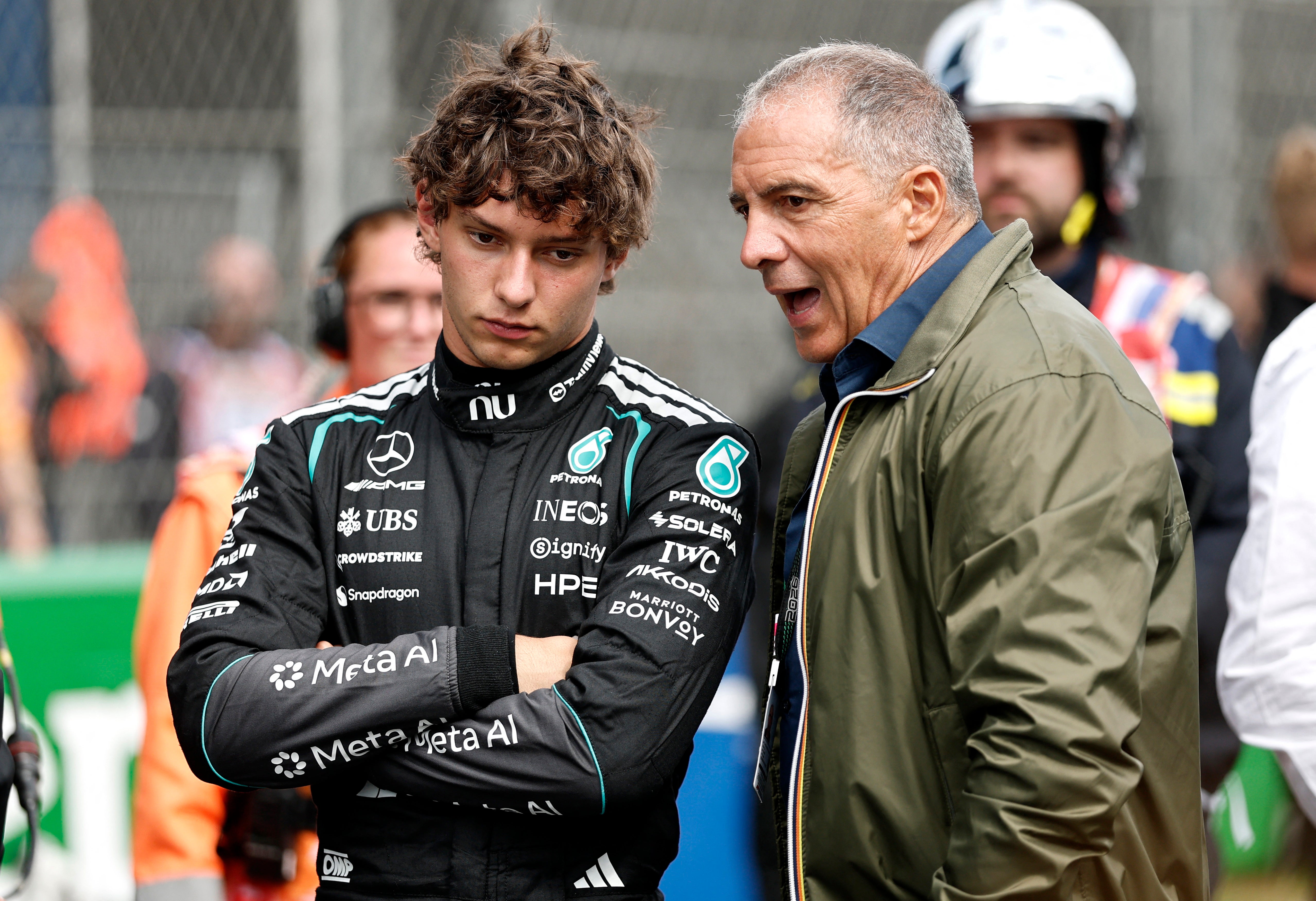 Antonelli's father Marco has been by his son's side throughout his ascent to the top