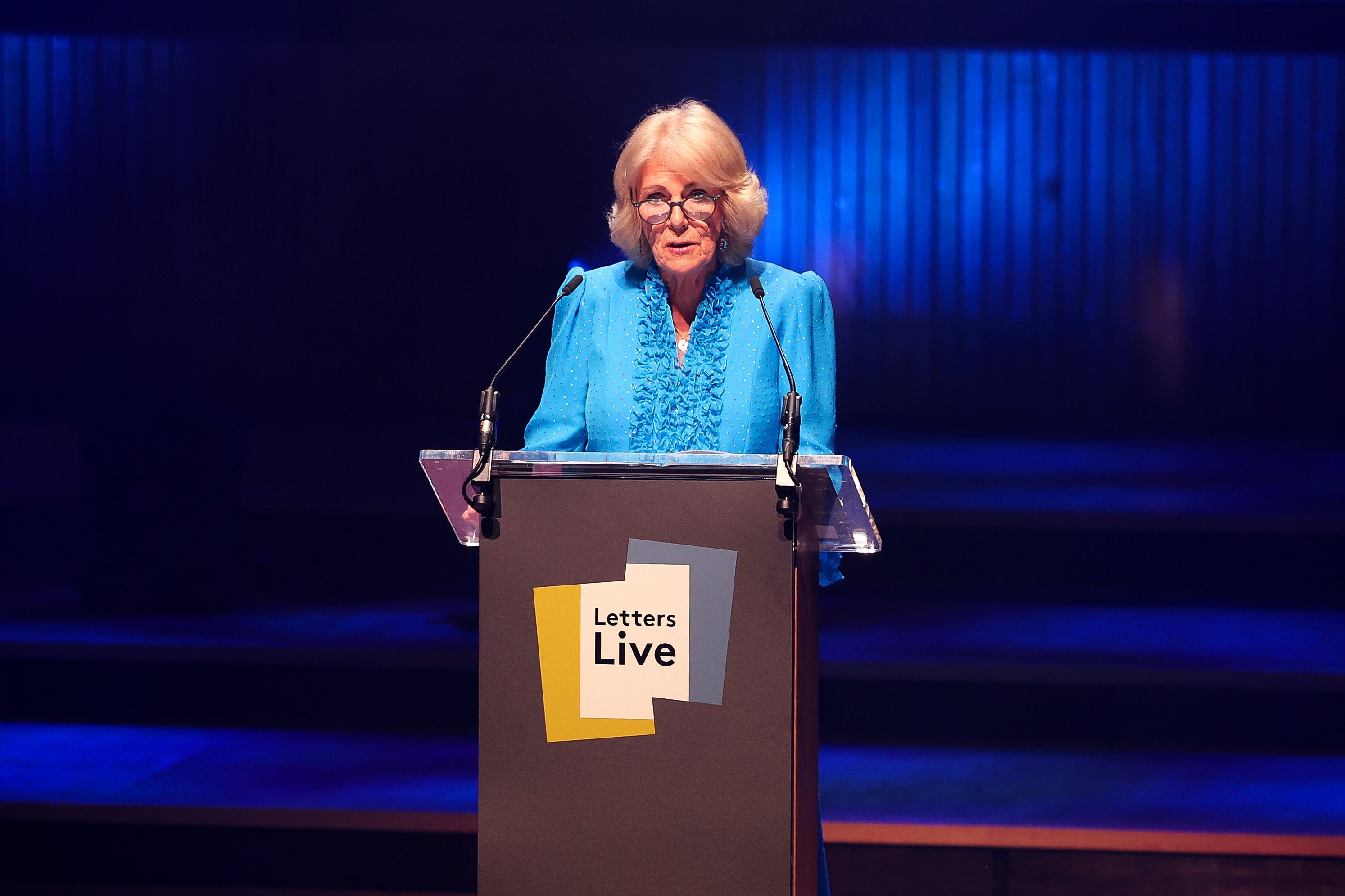 Camilla read a letter from the late Queen Mother to poet Edith Sitwell