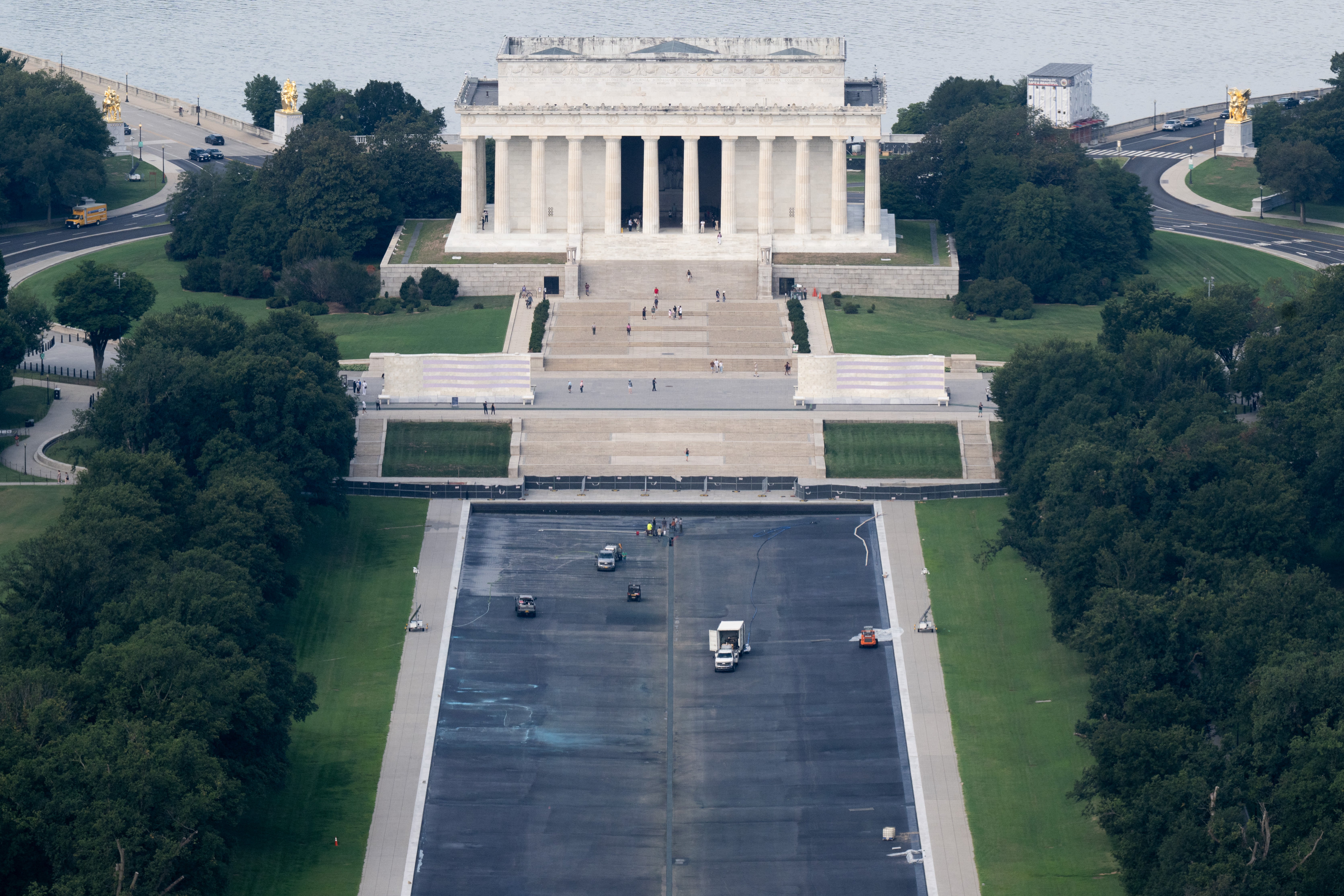Donald Trump’s administration has handed nearly $20 million worth of no-bid federal contracts to companies tasked for renovating the Lincoln Memorial Reflecting Pool