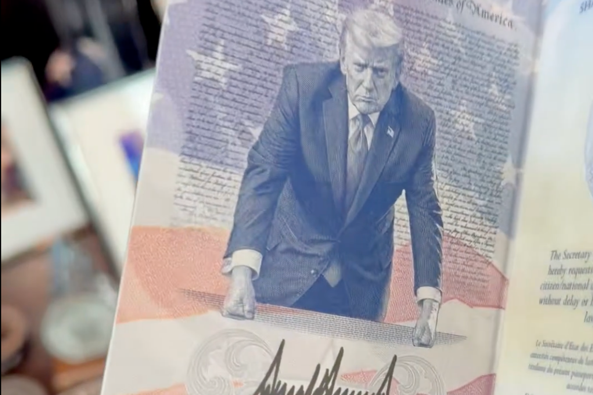 Eric Trump Displays Commemorative U.S. Passport Featuring President’s Portrait
