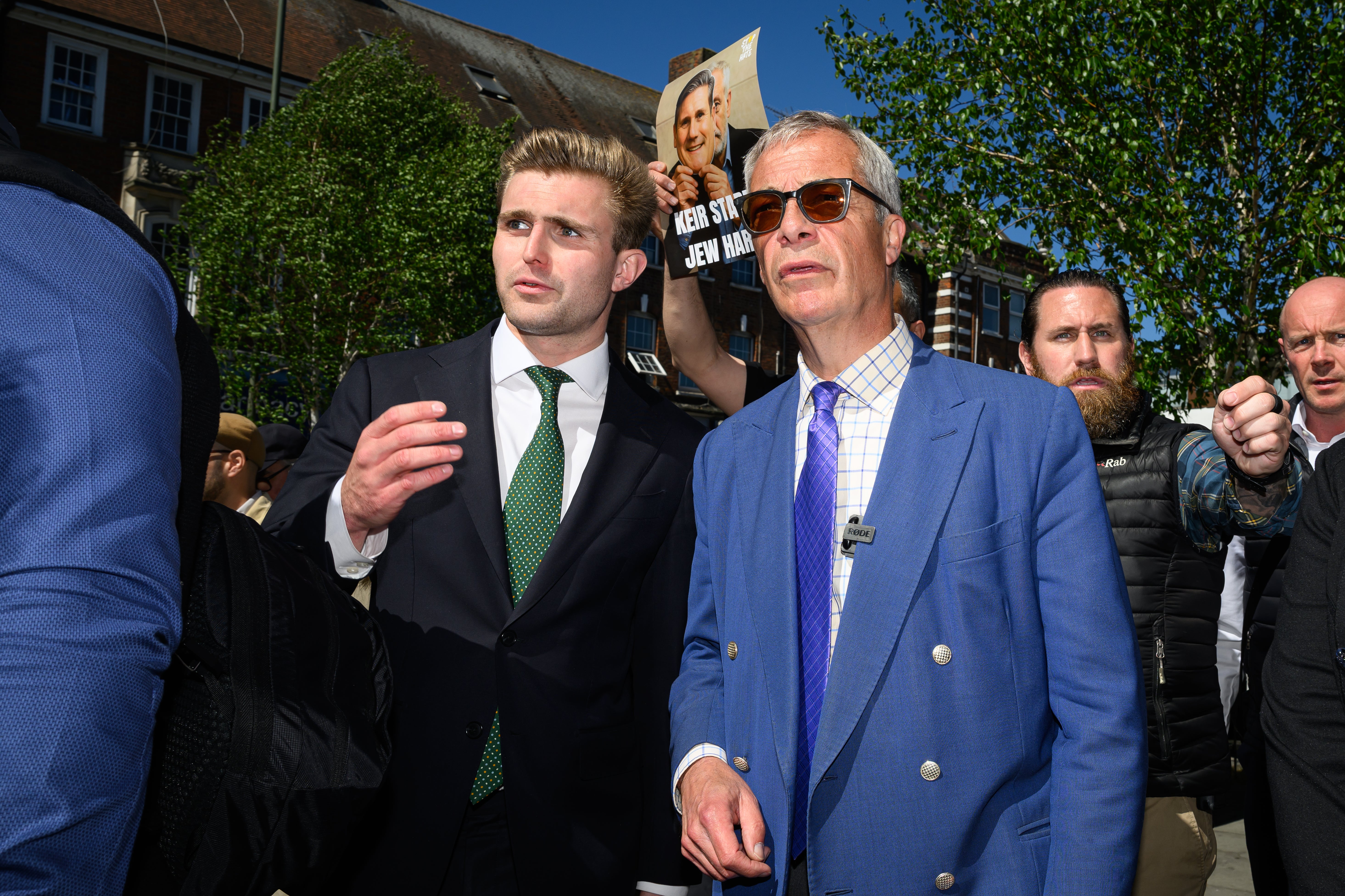 Dan Jukes (left) pictured with Nigel Farage