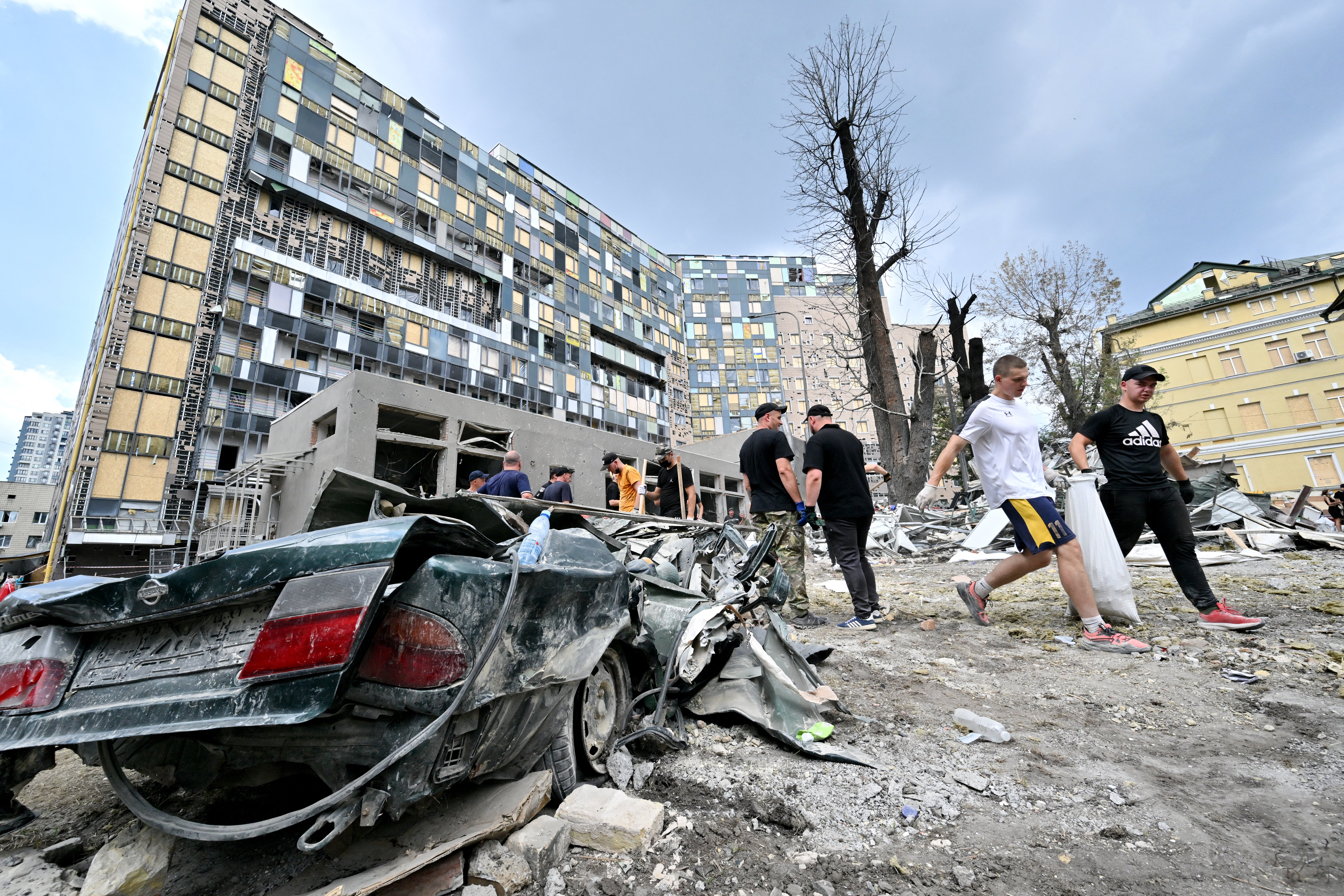 The cruise missile slammed into the Okhmatdyt children's hospital in Kyiv leading the toxicology wing to collapse (AFP/Getty)