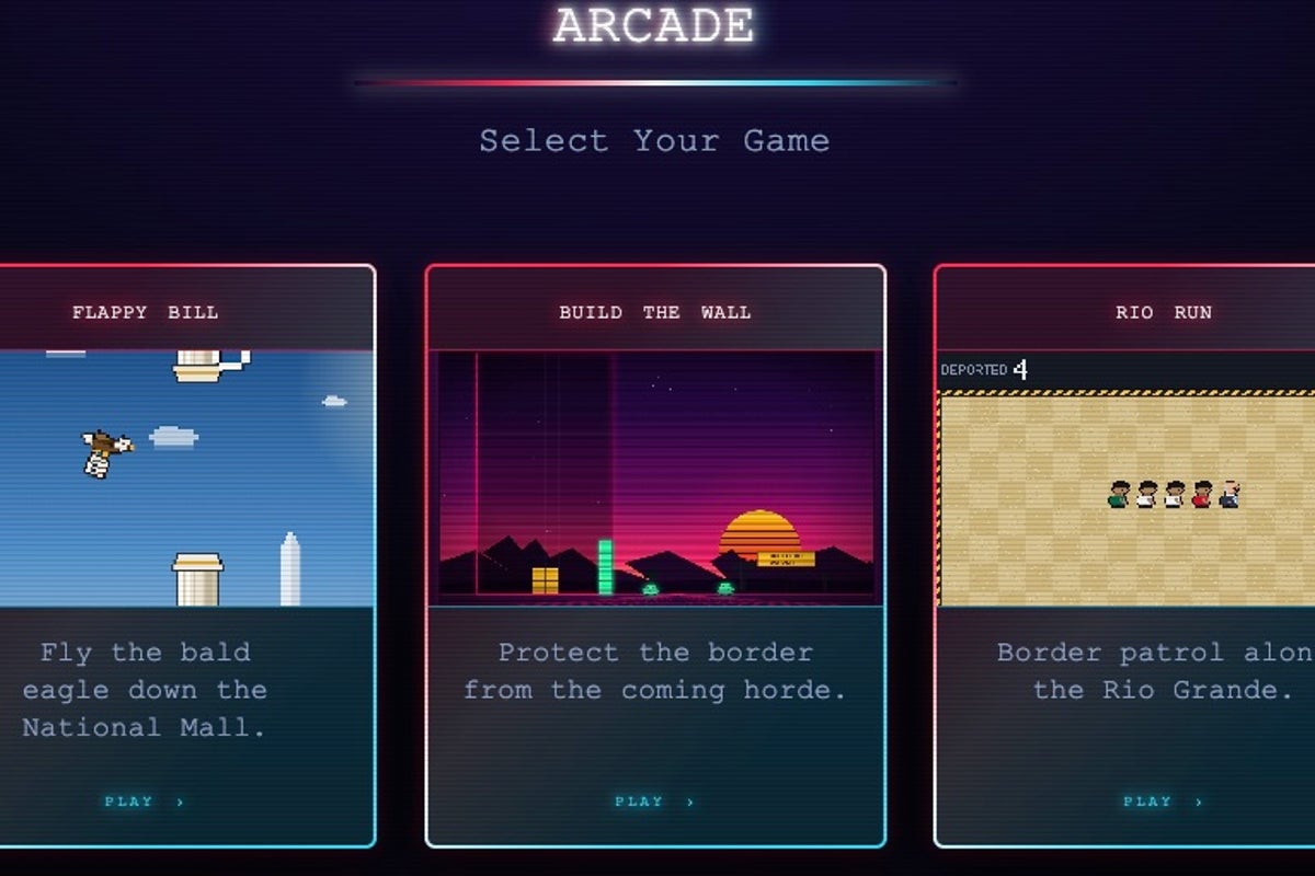 White House launches new arcade website where users can build the border wall and make school meals MAHA-friendly White House launches new arcade website where users can build the border wall and make school meals MAHA-friendly