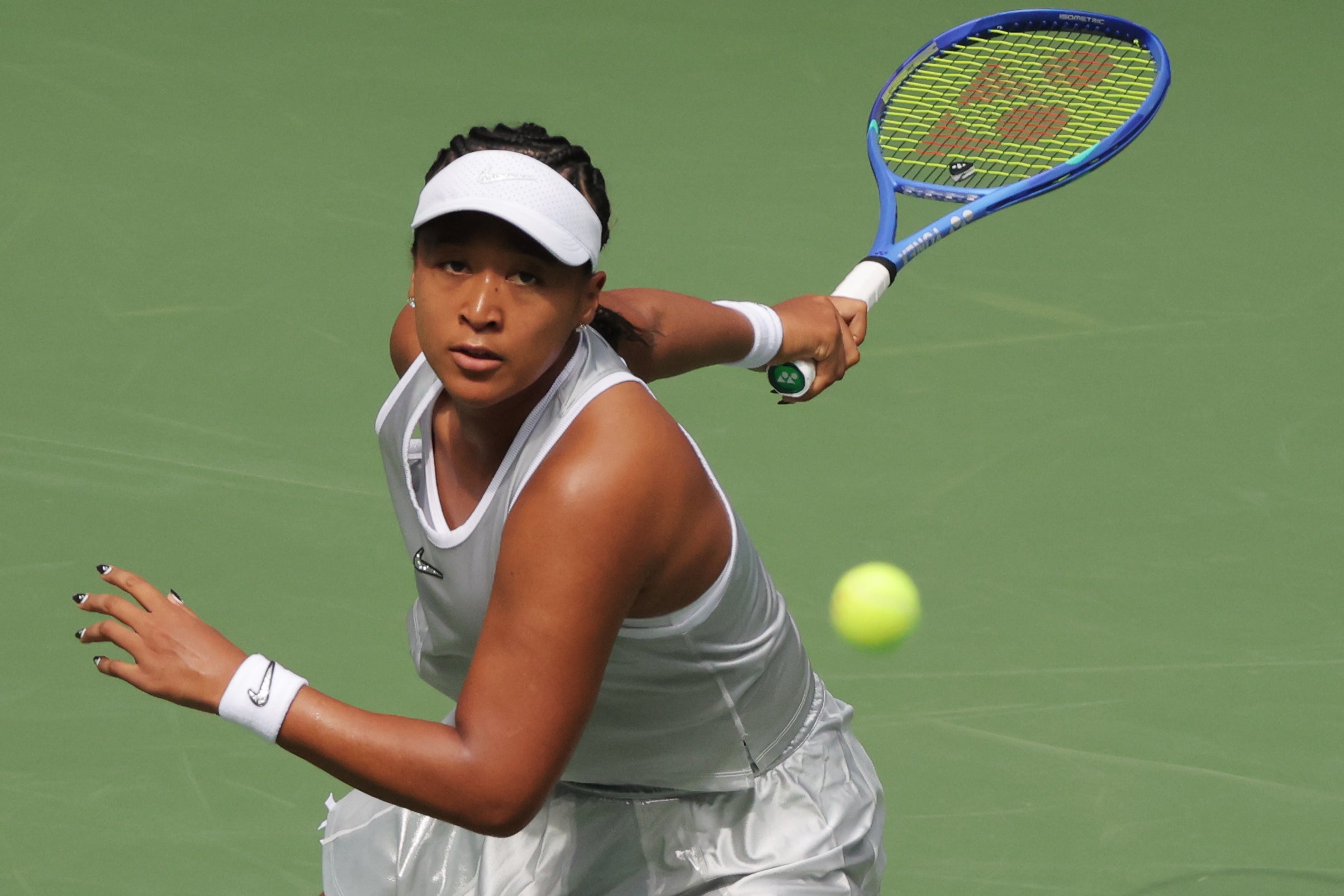 Naomi Osaka urged spectators to respect tennis etiquette (AP Photo/Andres Kudacki) (AP)