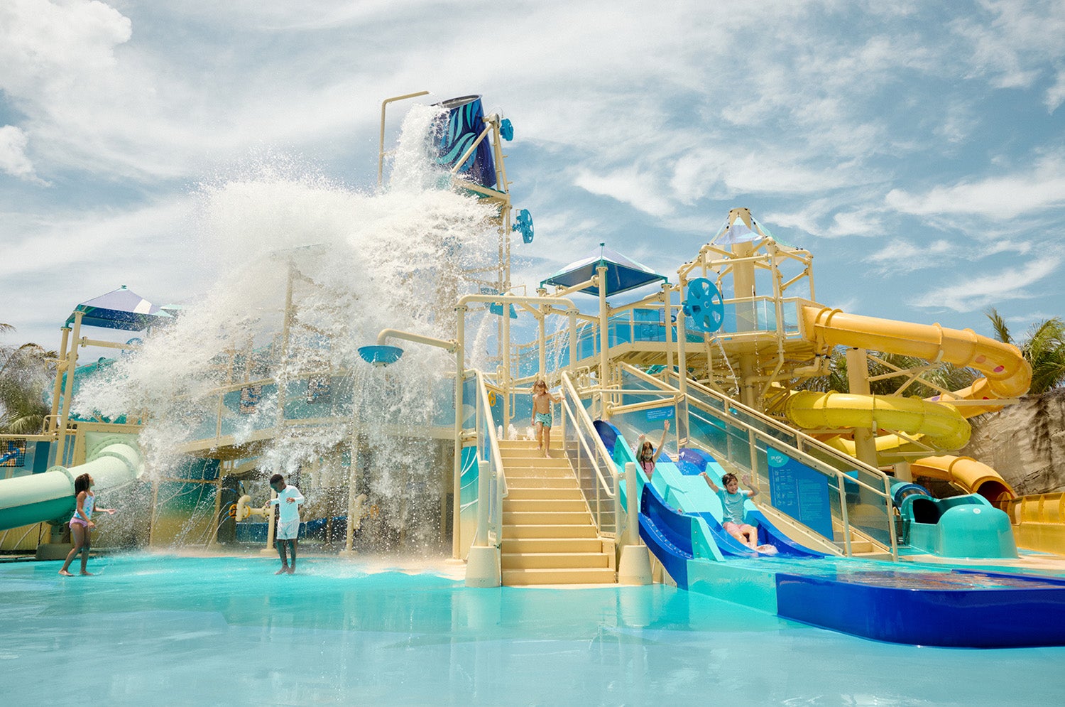 Great Tides Waterpark has its own area for kids called Splash Cay