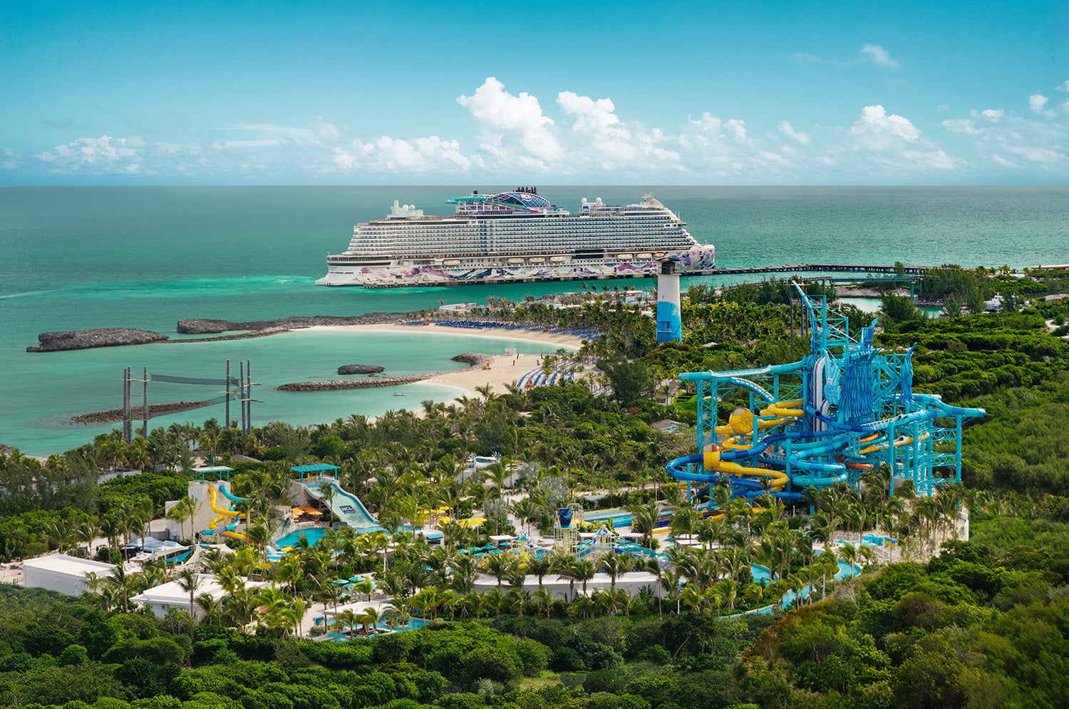 First look as Norwegian Cruise Line opens new giant waterpark