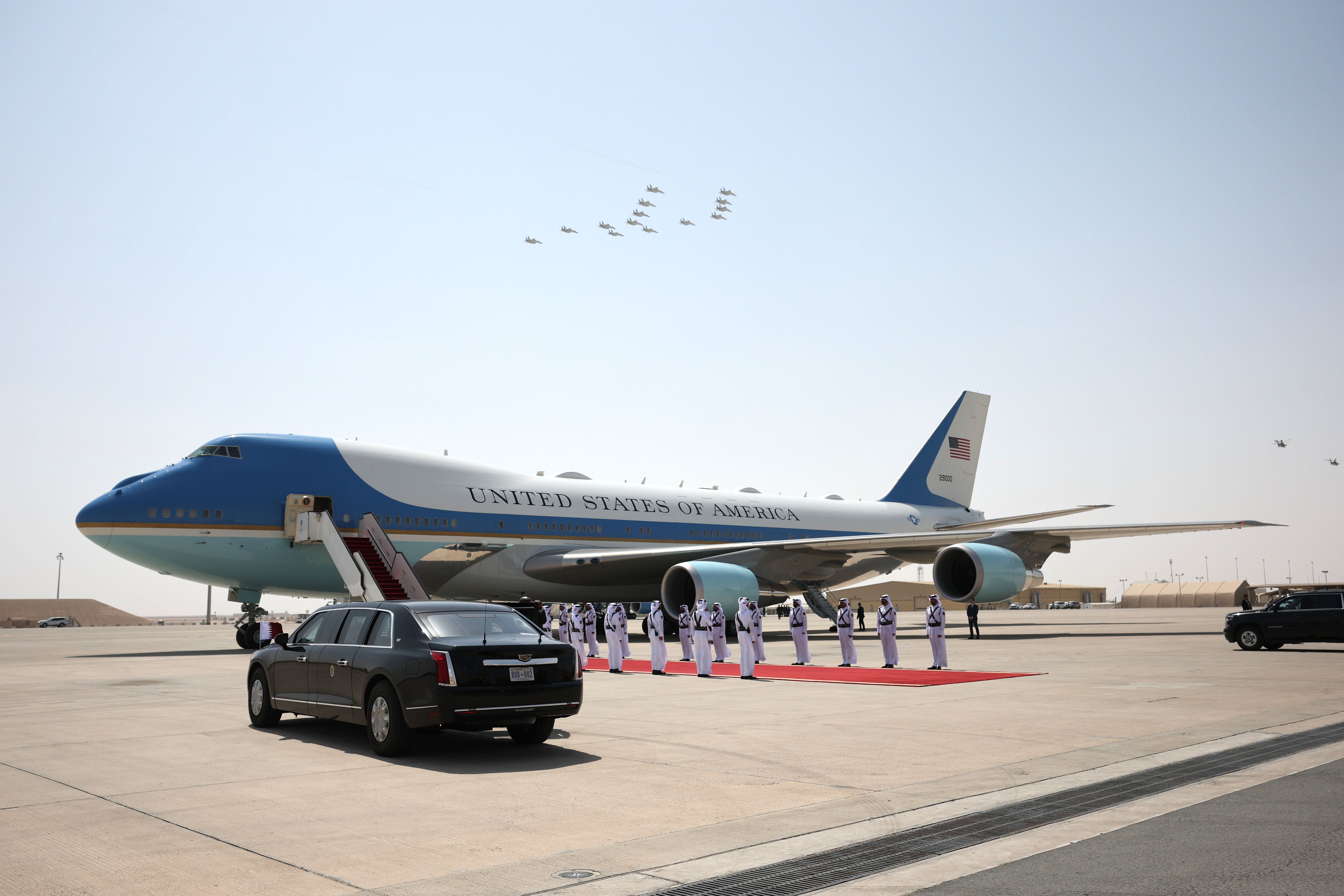 The Qatari plane was rushed into presidential service this summer as a temporary replacement for the aging aircraft traditionally used as Air Force One