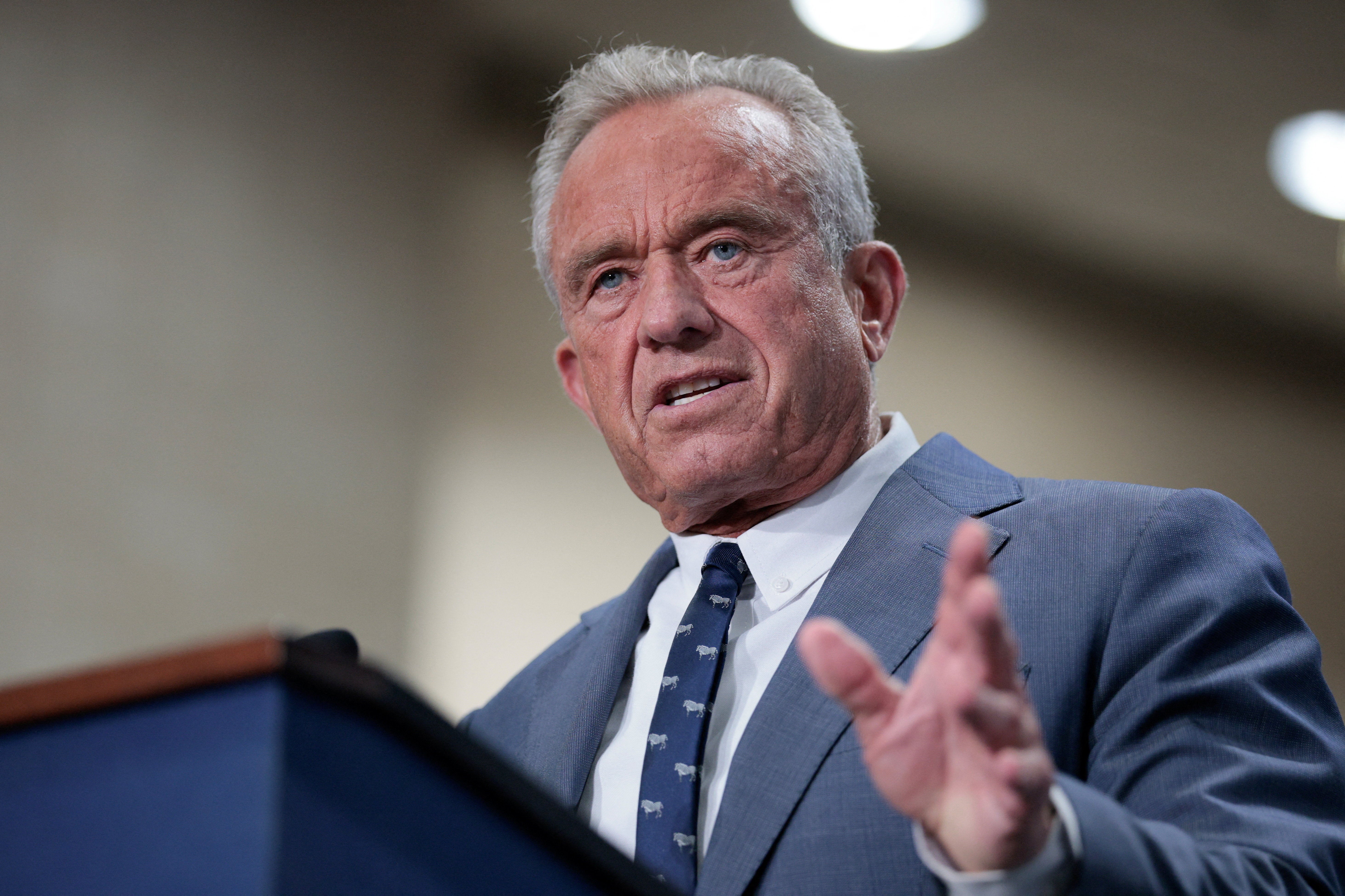 Health and Human Services Secretary Robert F. Kennedy Jr. speaks in Washington, D.C., Tuesday. Kennedy’s CDC and Pennsylvania officials are at odds over measles deaths in the state