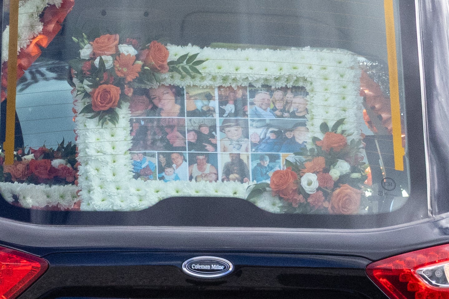 The cortege for Jacob Matusiak arrives at St John's Church, Middlesbrough