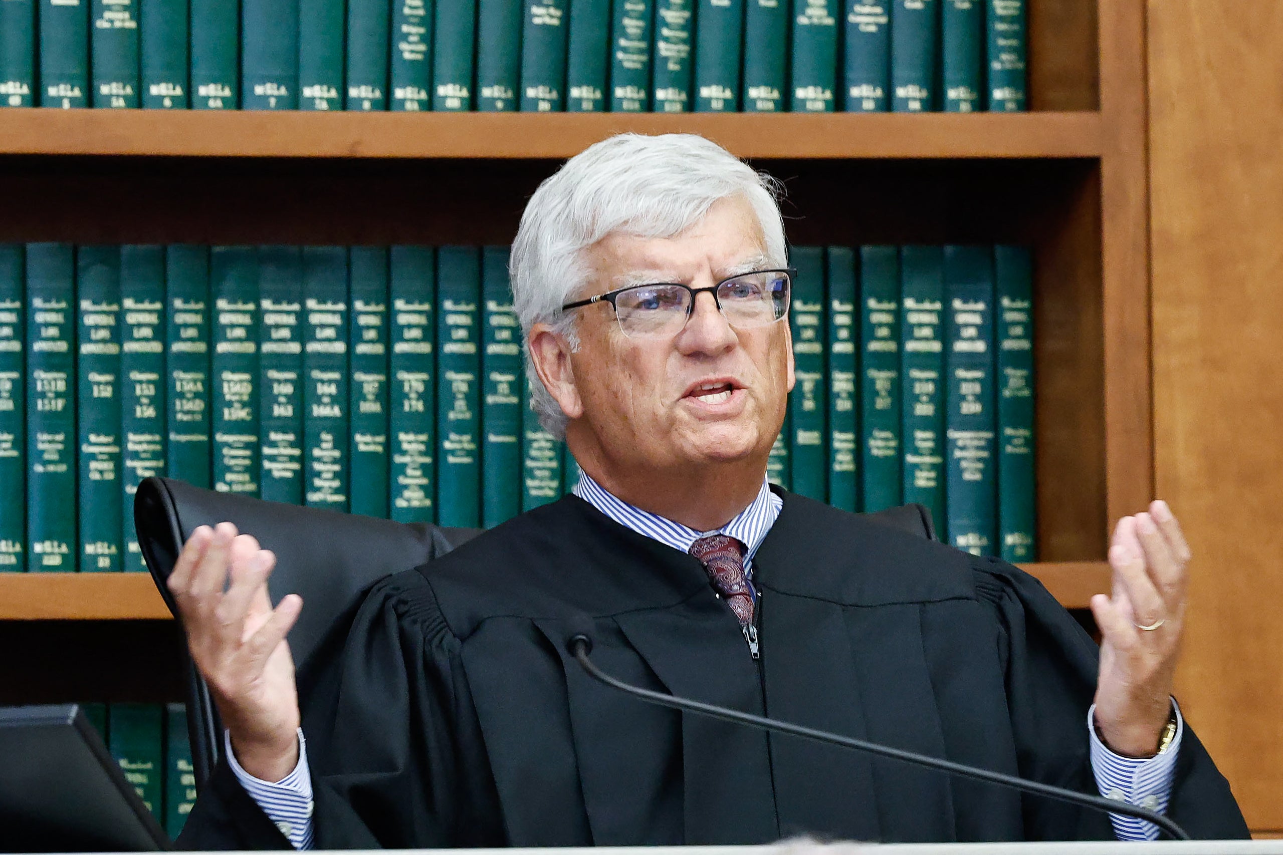 The jury indicated in a note to the judge Thursday that there was a holdout juror