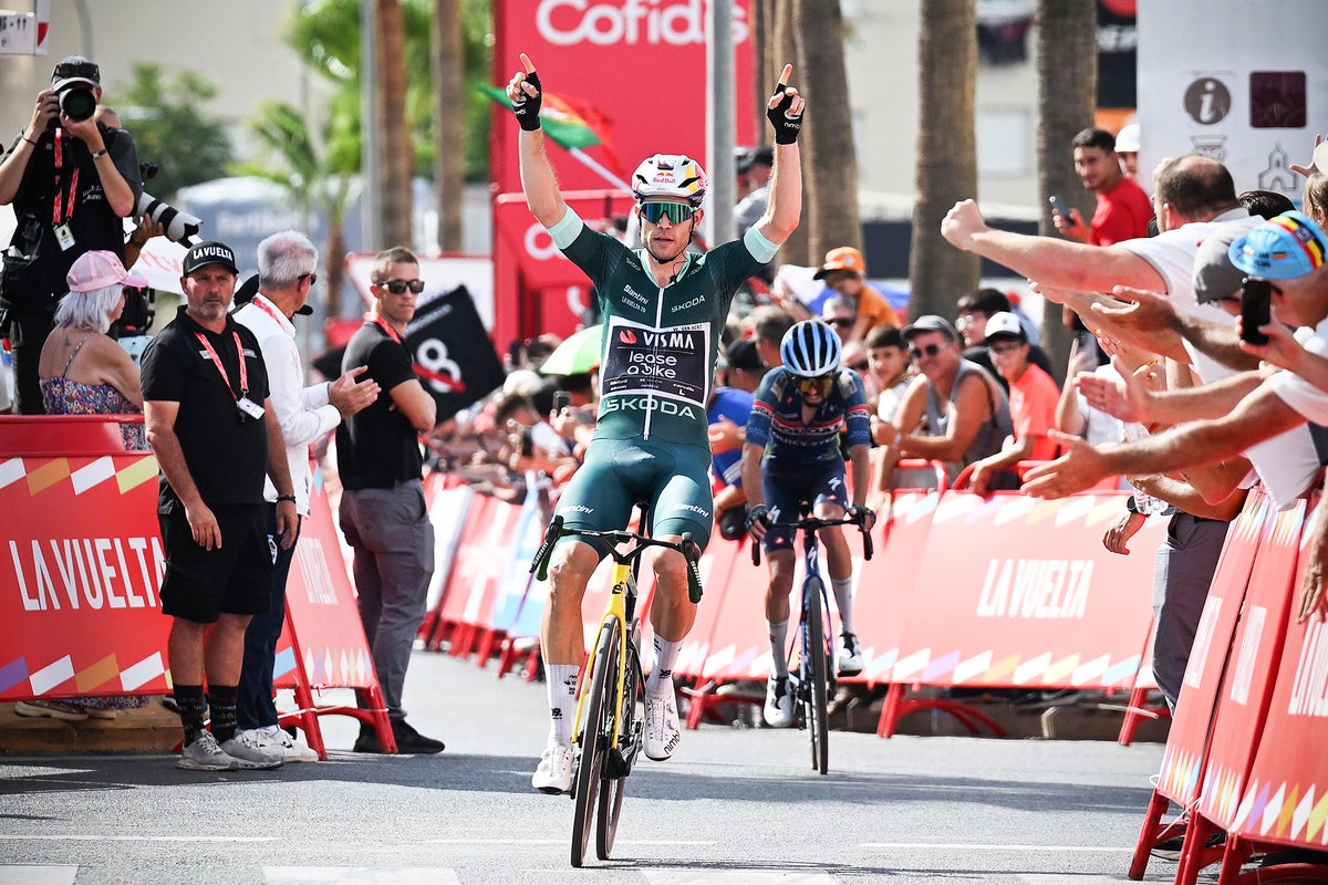Wout van Aert takes long-awaited win on Vuelta a Espana stage 13
