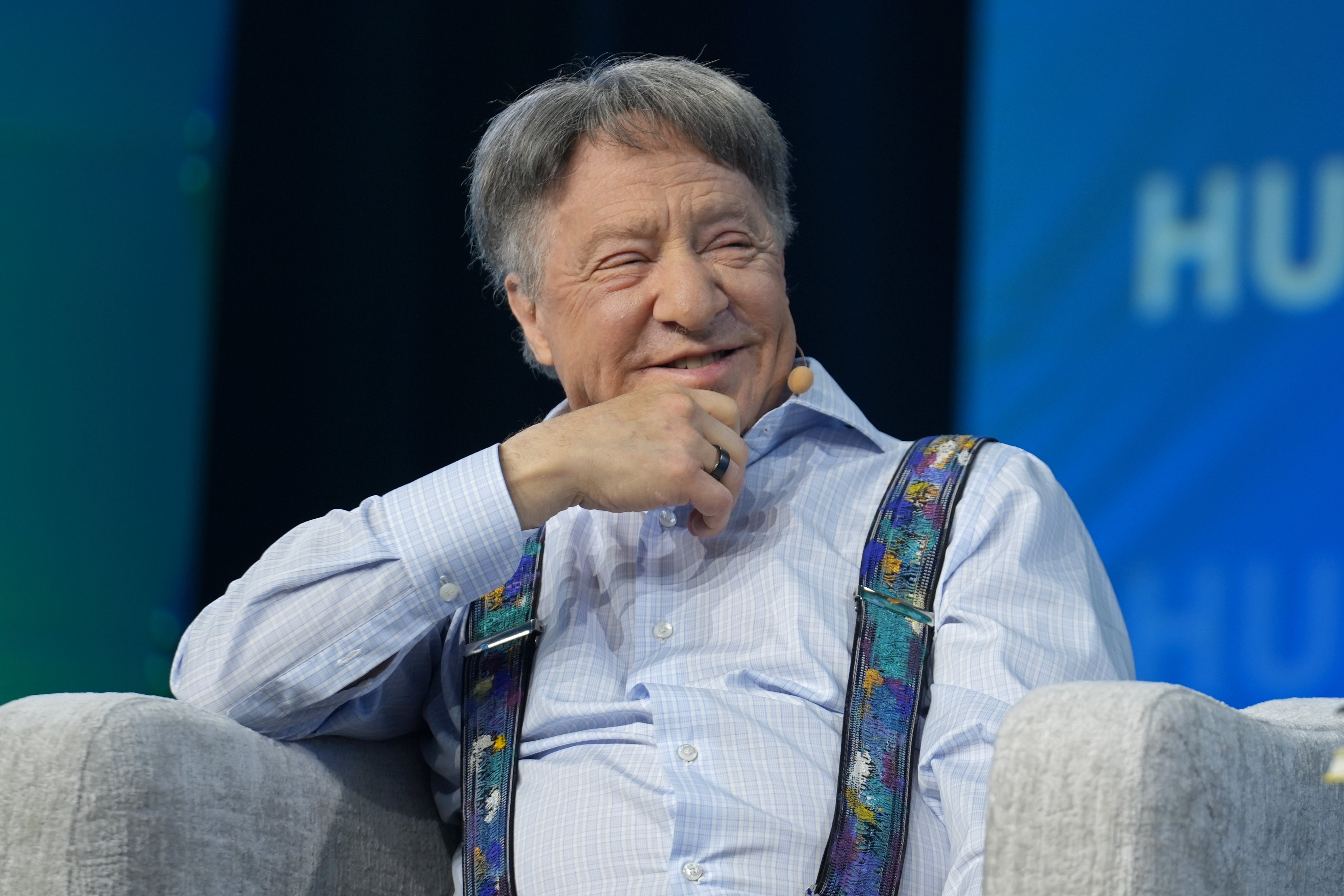 Renowned futurist Ray Kurzweil speaks onstage at the HumanX Conference on 7 April, 2026 in San Francisco, California