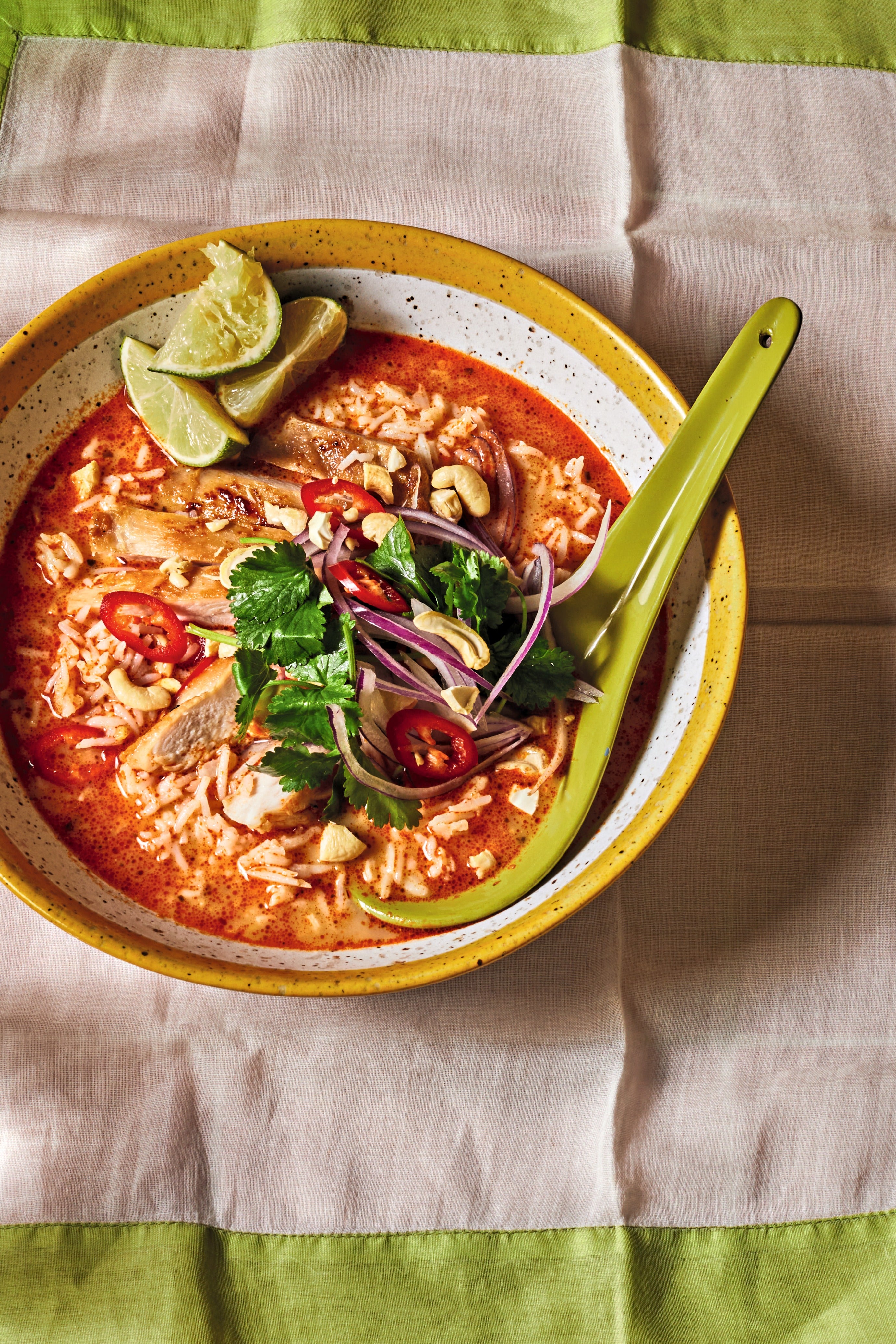 A fragrant, 30-minute chicken and rice bowl with plenty of protein and comfort (Lucy Richards)