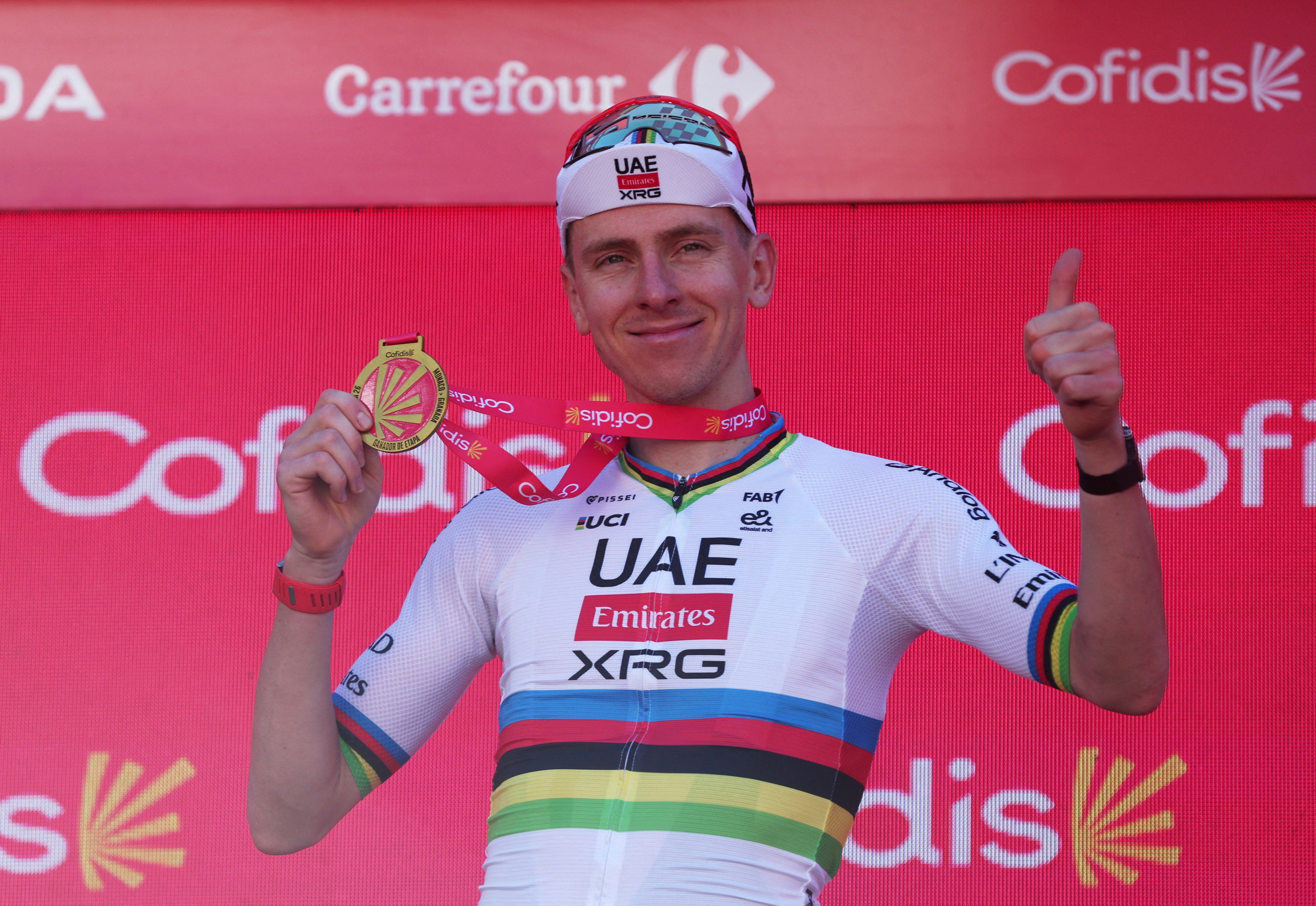 Tadej Pogacar ends season early after Vuelta a Espana crash