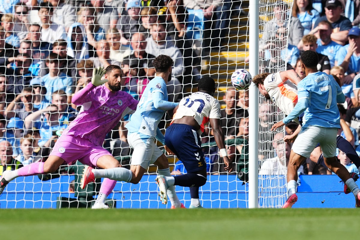Man City v Coventry LIVE: Visitors push for shock equaliser in Premier League after Cherki brought off
