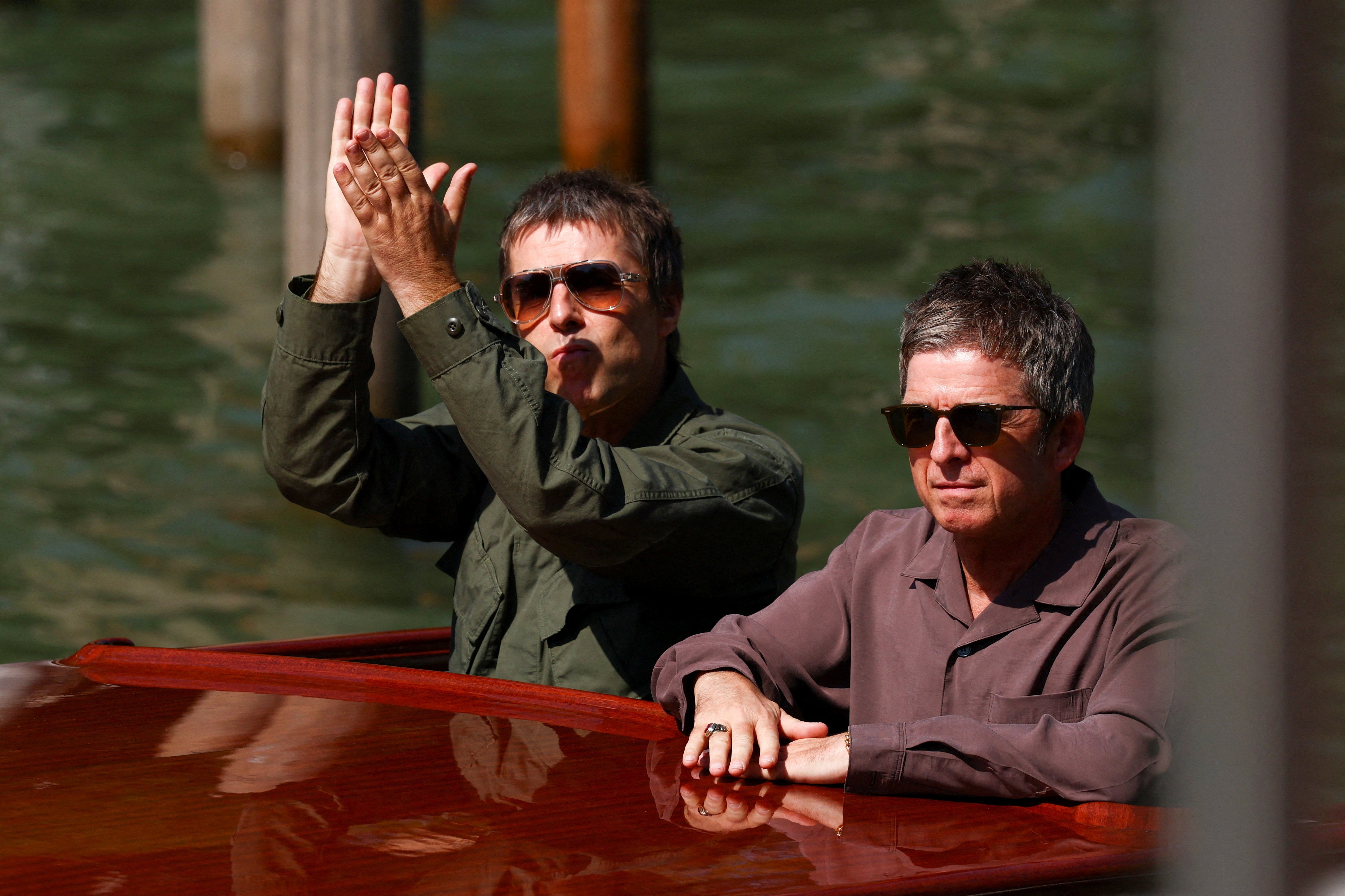 Noel and Liam Gallagher arrived together at Venice Film Festival