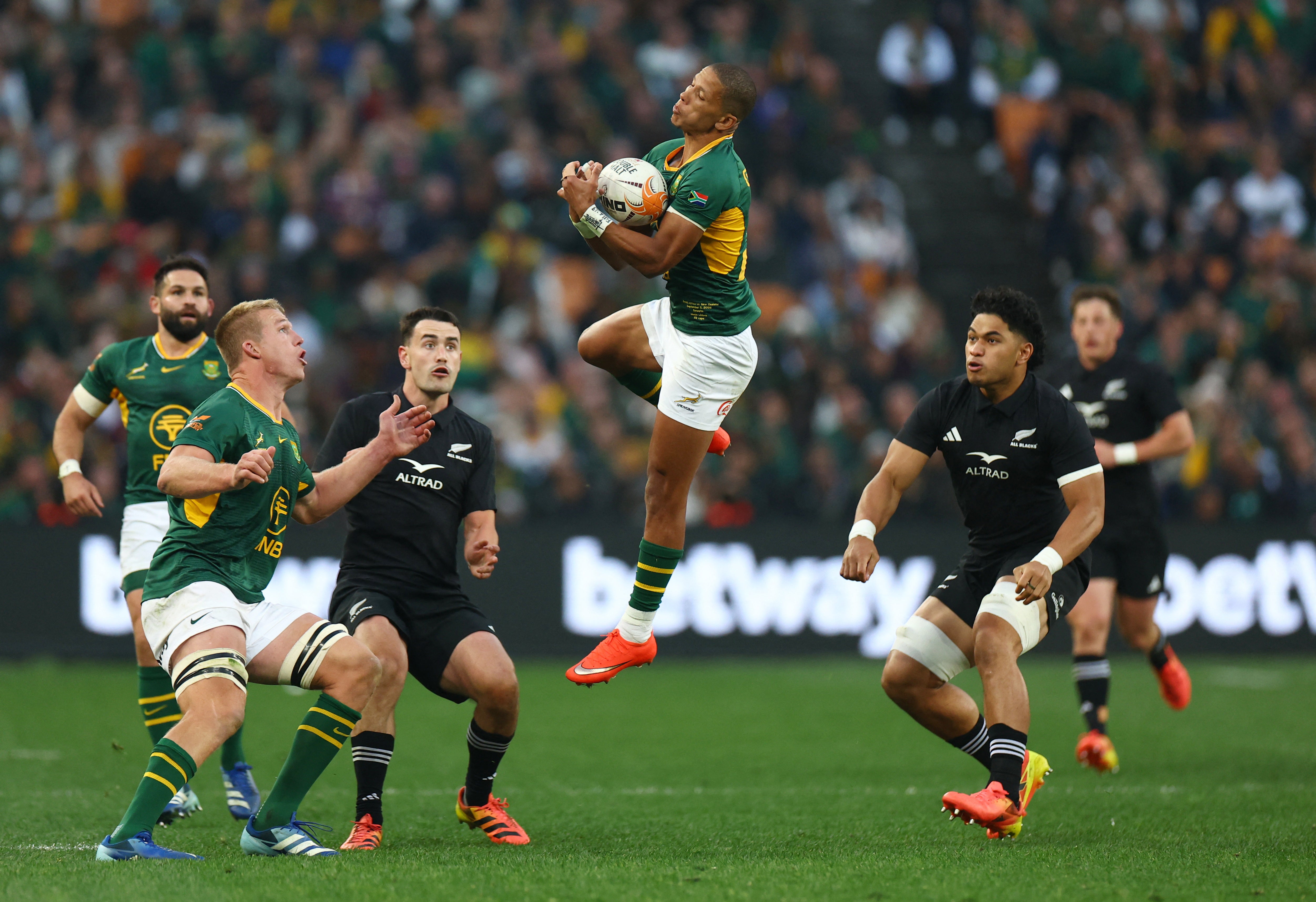 Springboks edge fiery clash against New Zealand to edge 2-1 ahead in series