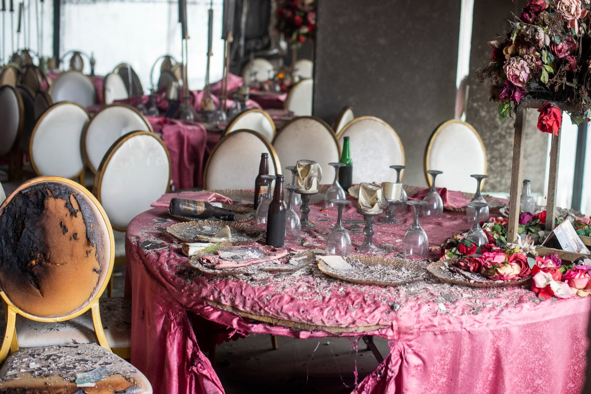 A wedding party fire in Congo's capital Kinshasa leaves at least 22 dead