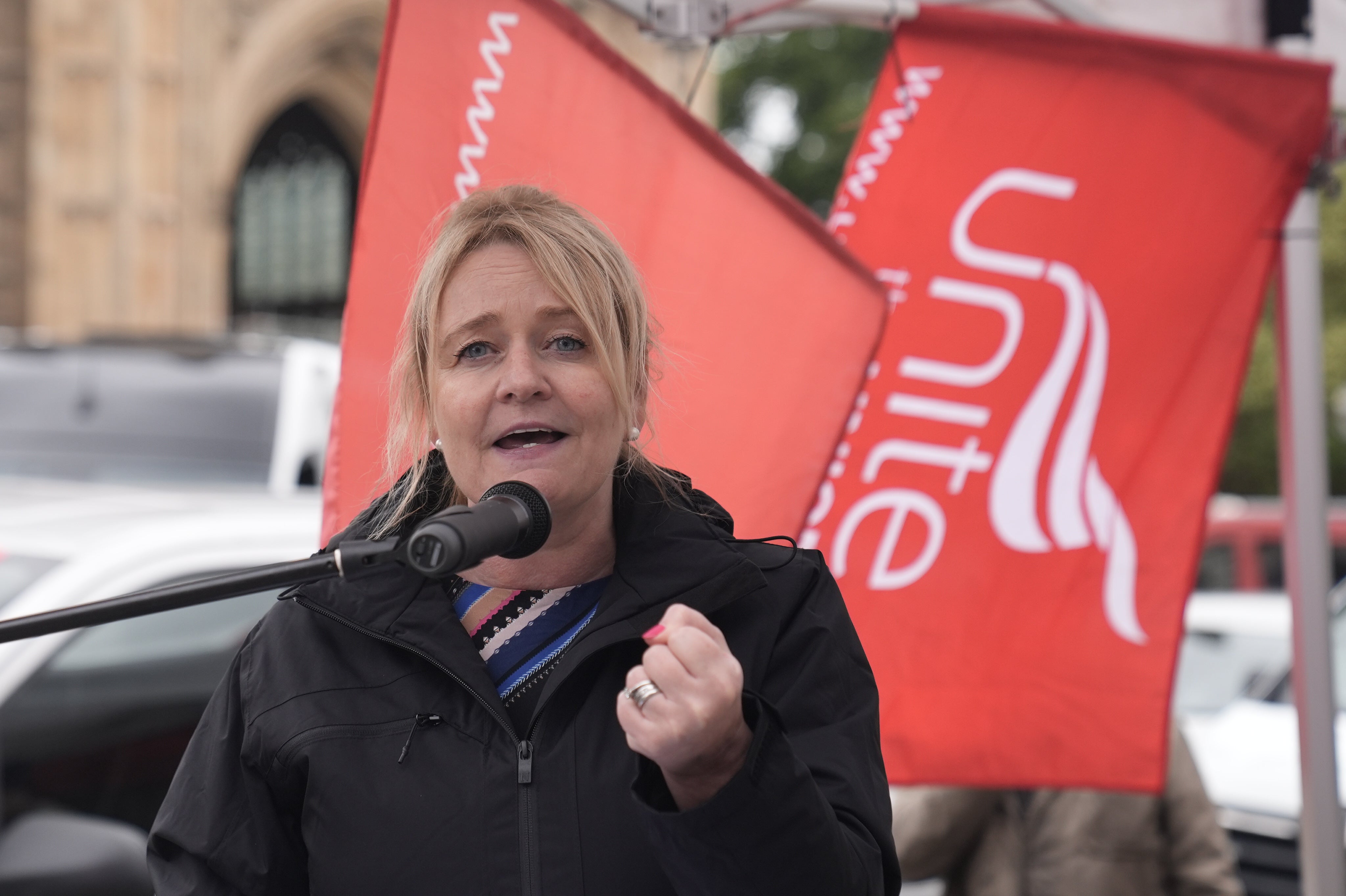 Sharon Graham (Stefan Rousseau/PA)