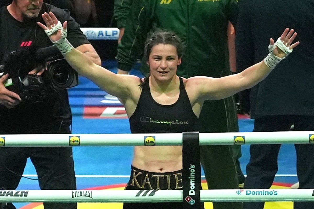 Katie Taylor signs off in style with points victory against Flora Pili in Dublin