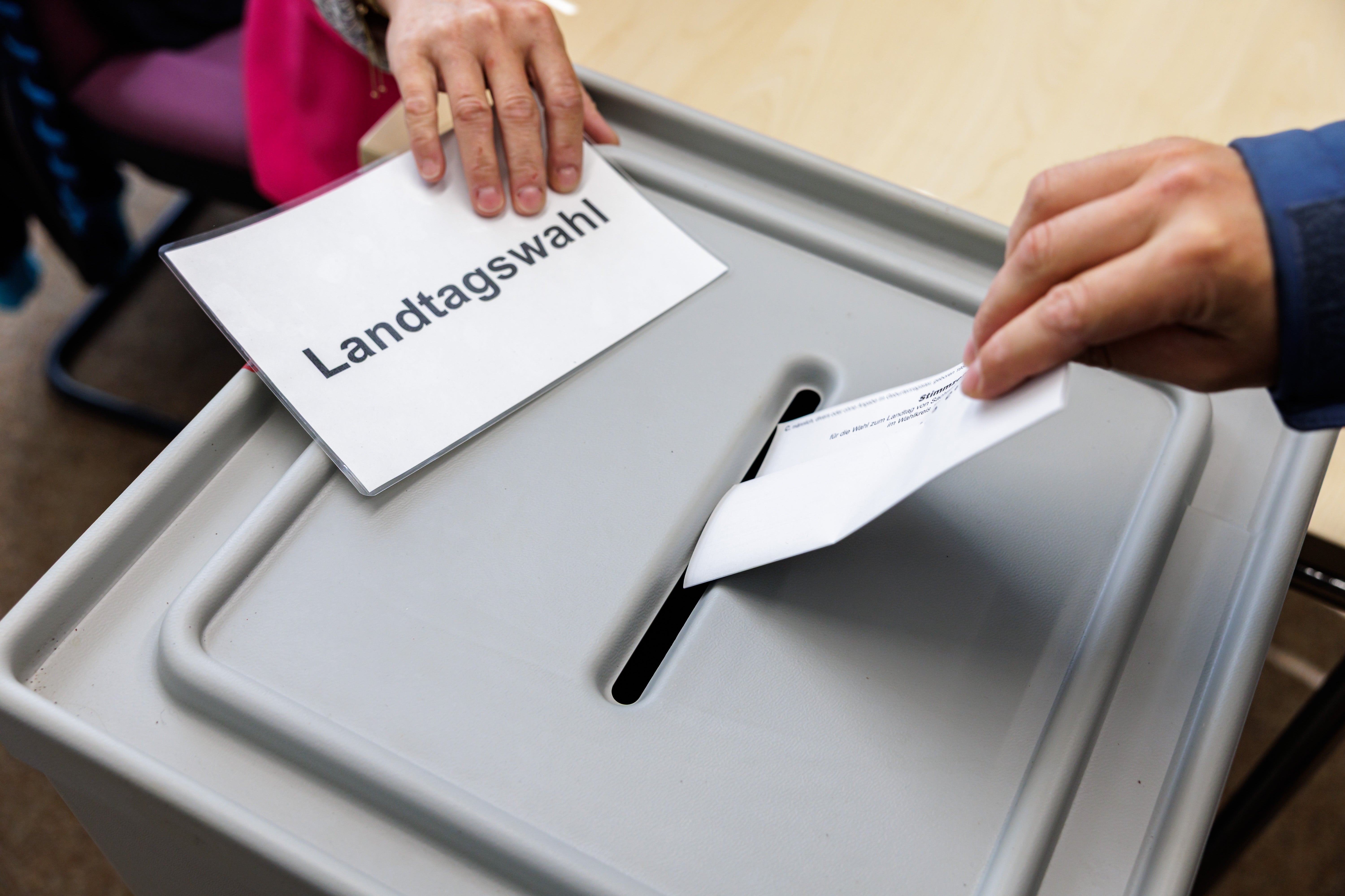 A state election is taking place in Germany