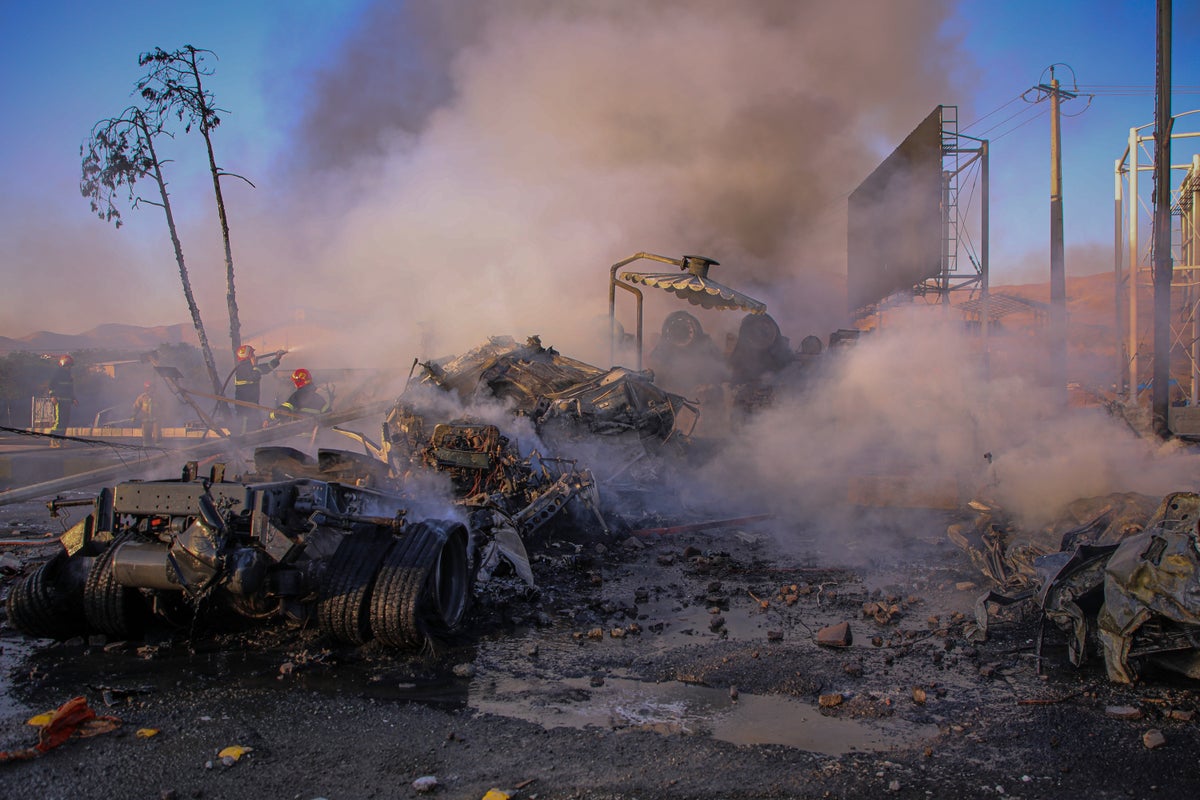 Iran fuel tanker explosion leaves 11 dead and seven injured