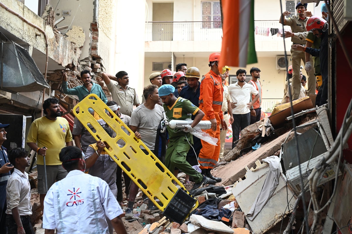 Building collapse in New Delhi results in one confirmed death