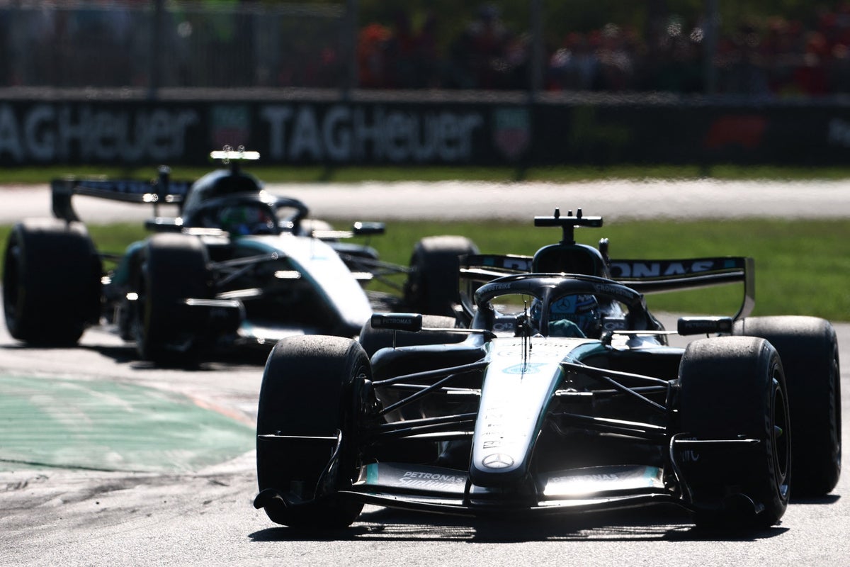 F1 Italian GP LIVE: Antonelli chasing down Russell after Leclerc suffers gigantic crash