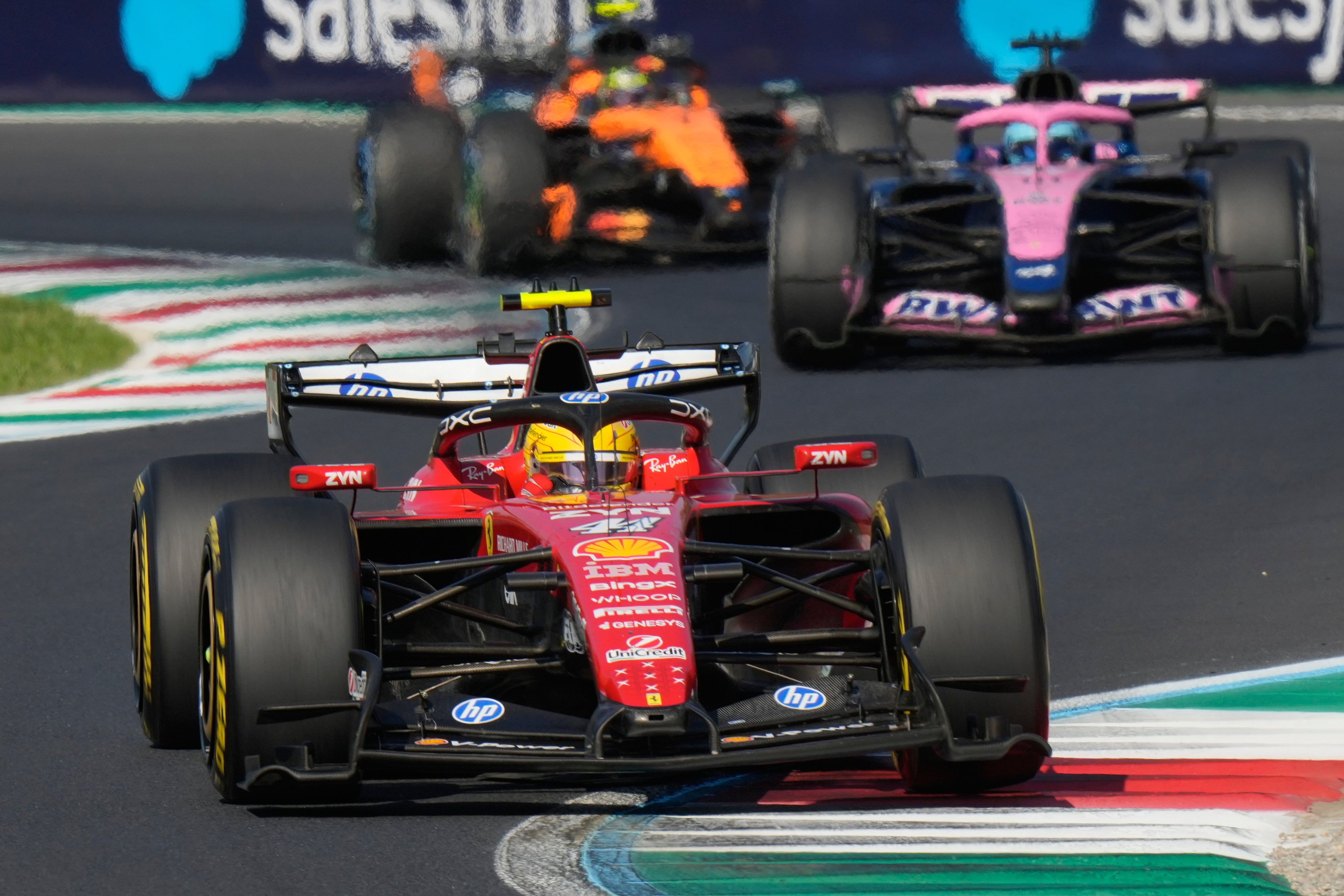 Hamilton could only finish sixth in Monza