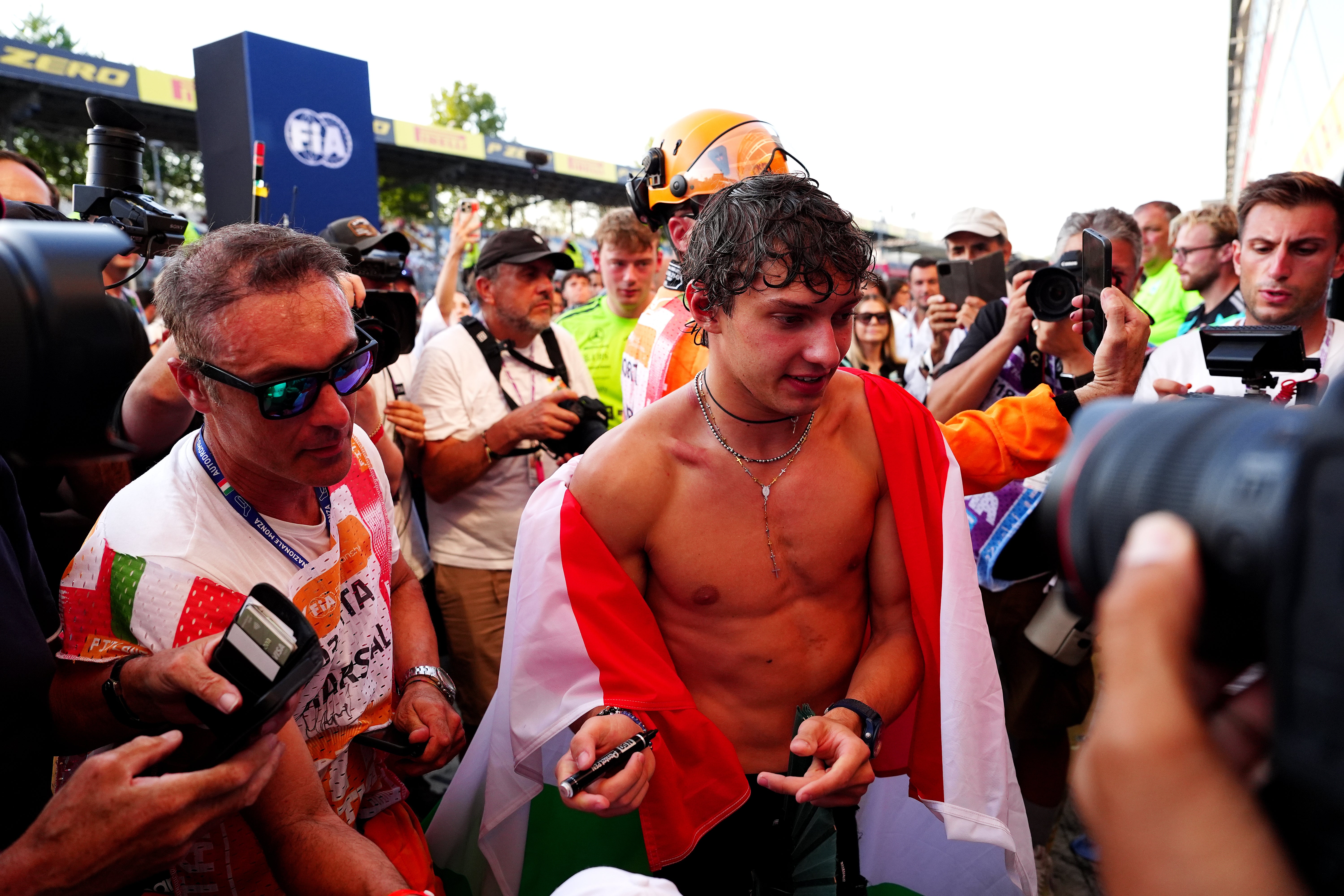 Antonelli is the first Italian to win at Monza since 1966 (Bradley Collyer/PA)