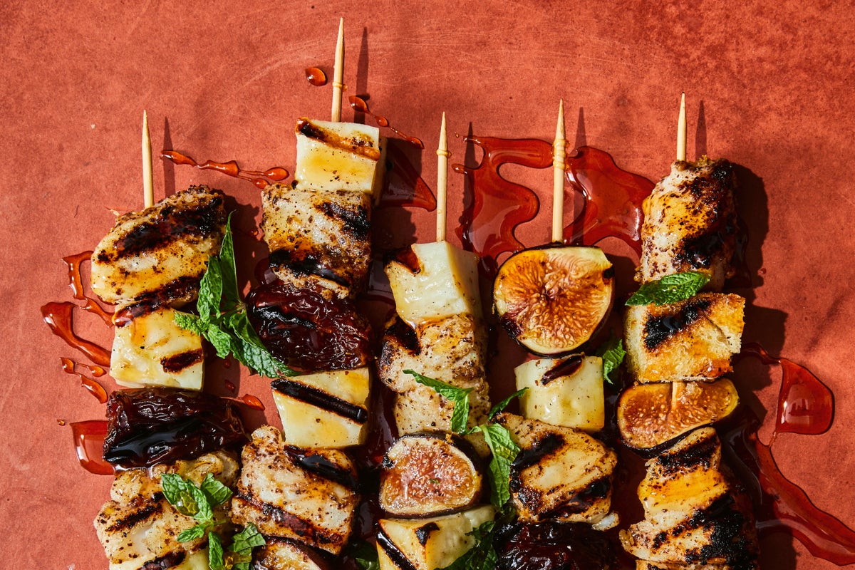 Cookbook author Maria Koutsogiannis highlights halibut and halloumi as a lunch centerpiece