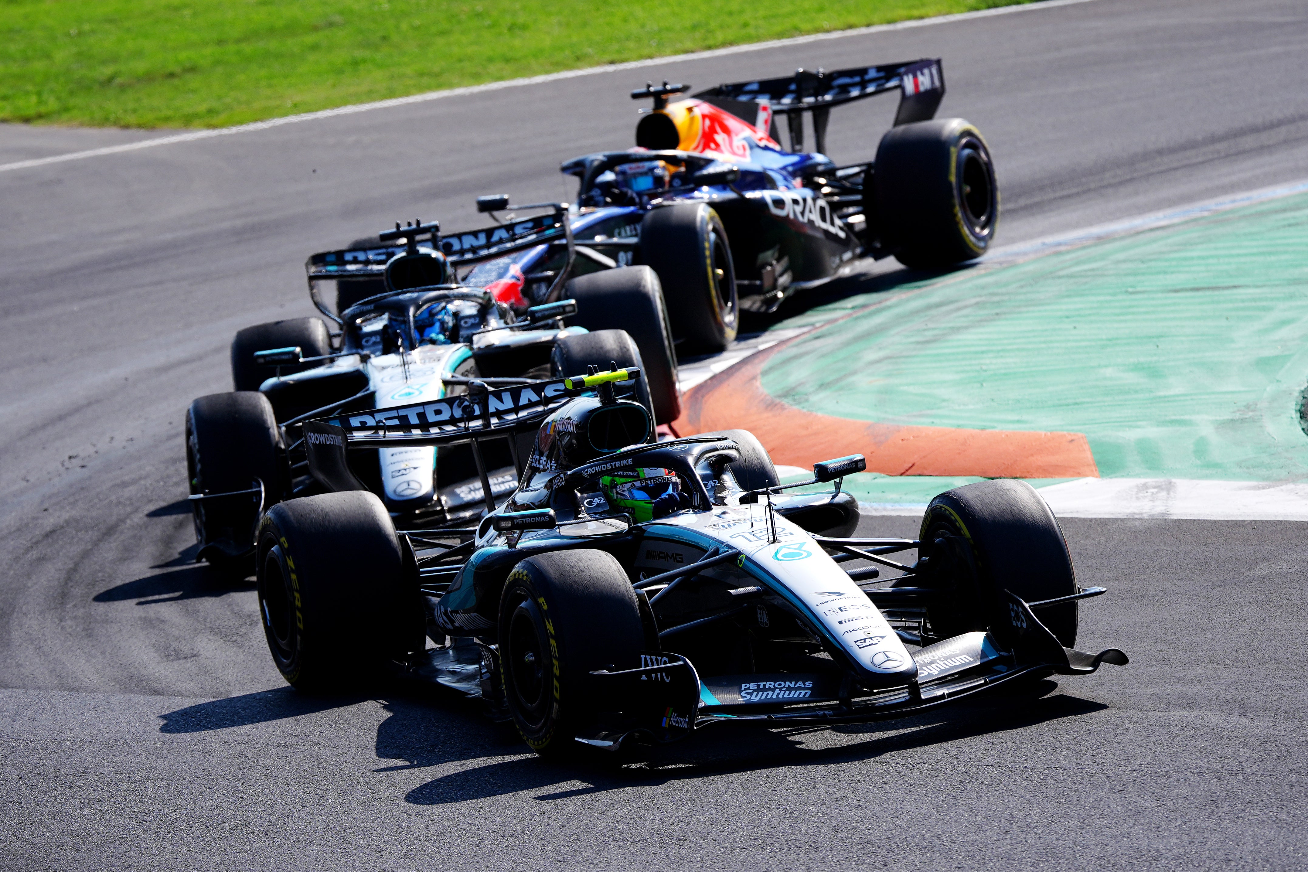 The three-way contest was the battle of the season so far